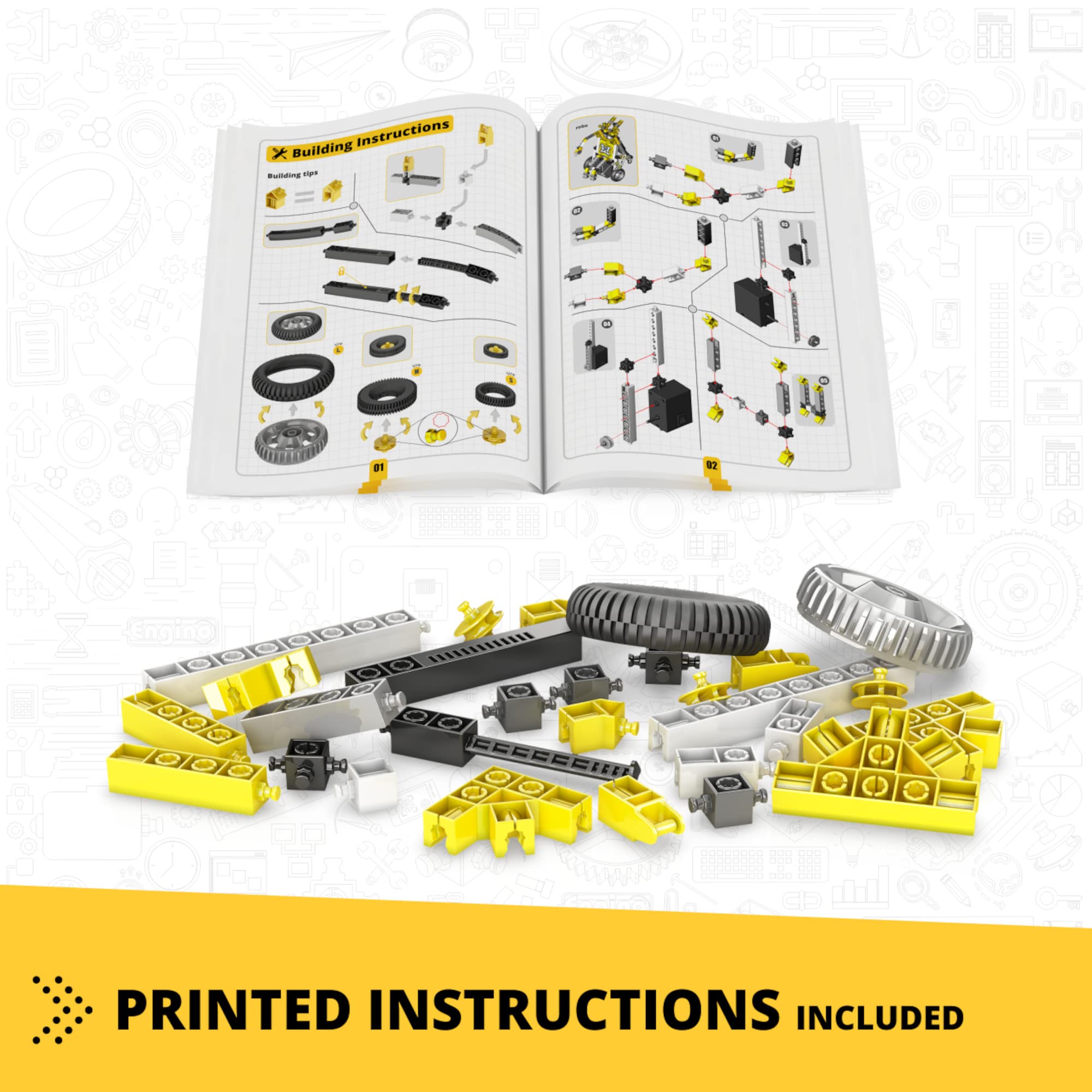Engino STEM Robotics Kit - Build & Program Bluetooth Robot with Mini ERP & Keiro Software | Educational Coding Toys for Kids 9+ | Perfect for STEM Learning & School Projects