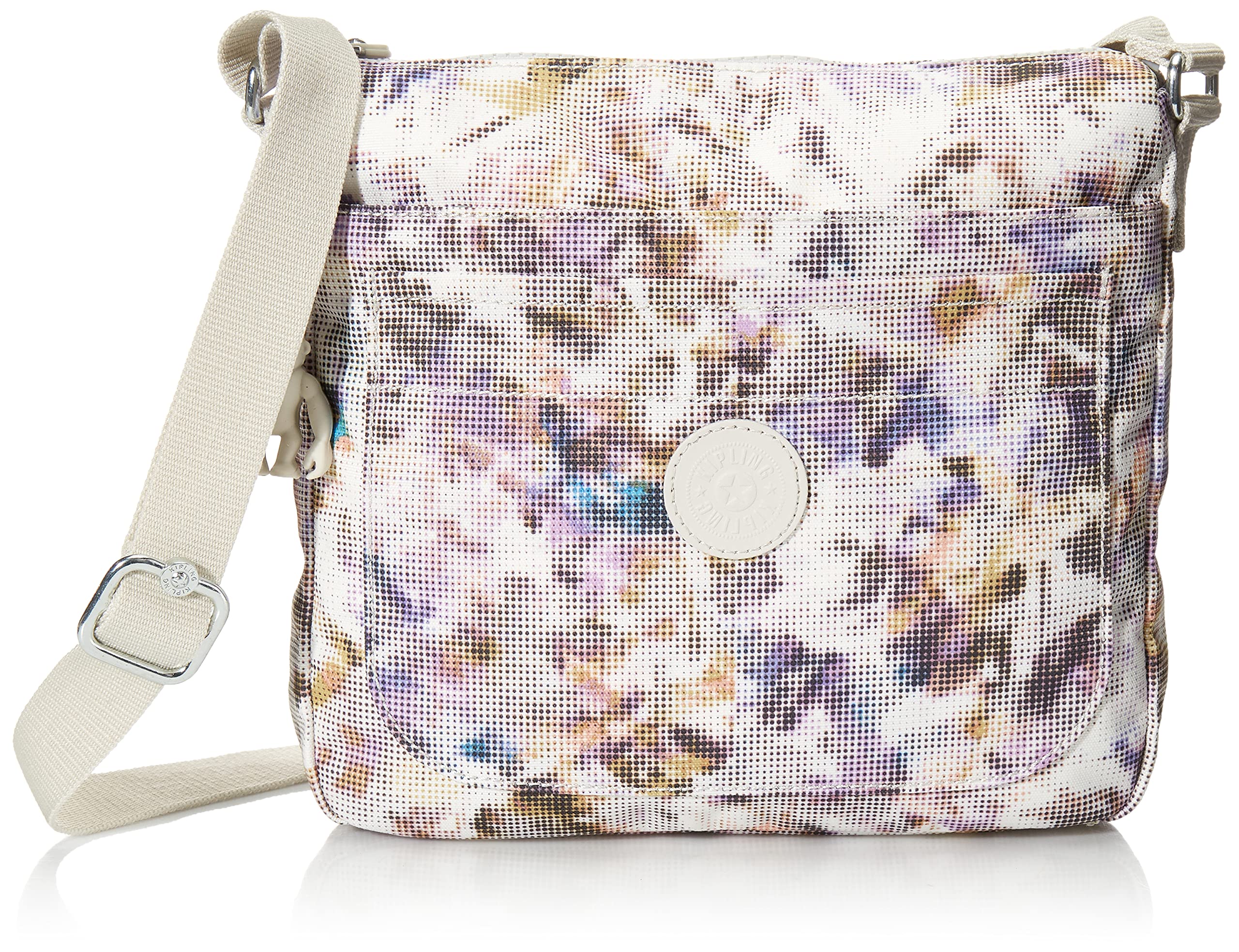 Kipling Women's Sebastian Bag - Super Lightweight & Durable Nylon Messenger Crossbody Bag (Digi Pixel Print, 9