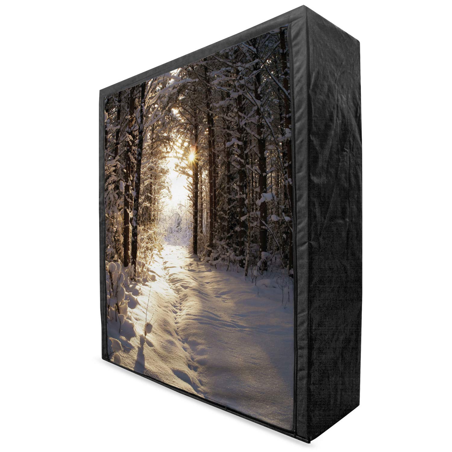 Ambesonne Winter Portable Fabric Wardrobe - 59