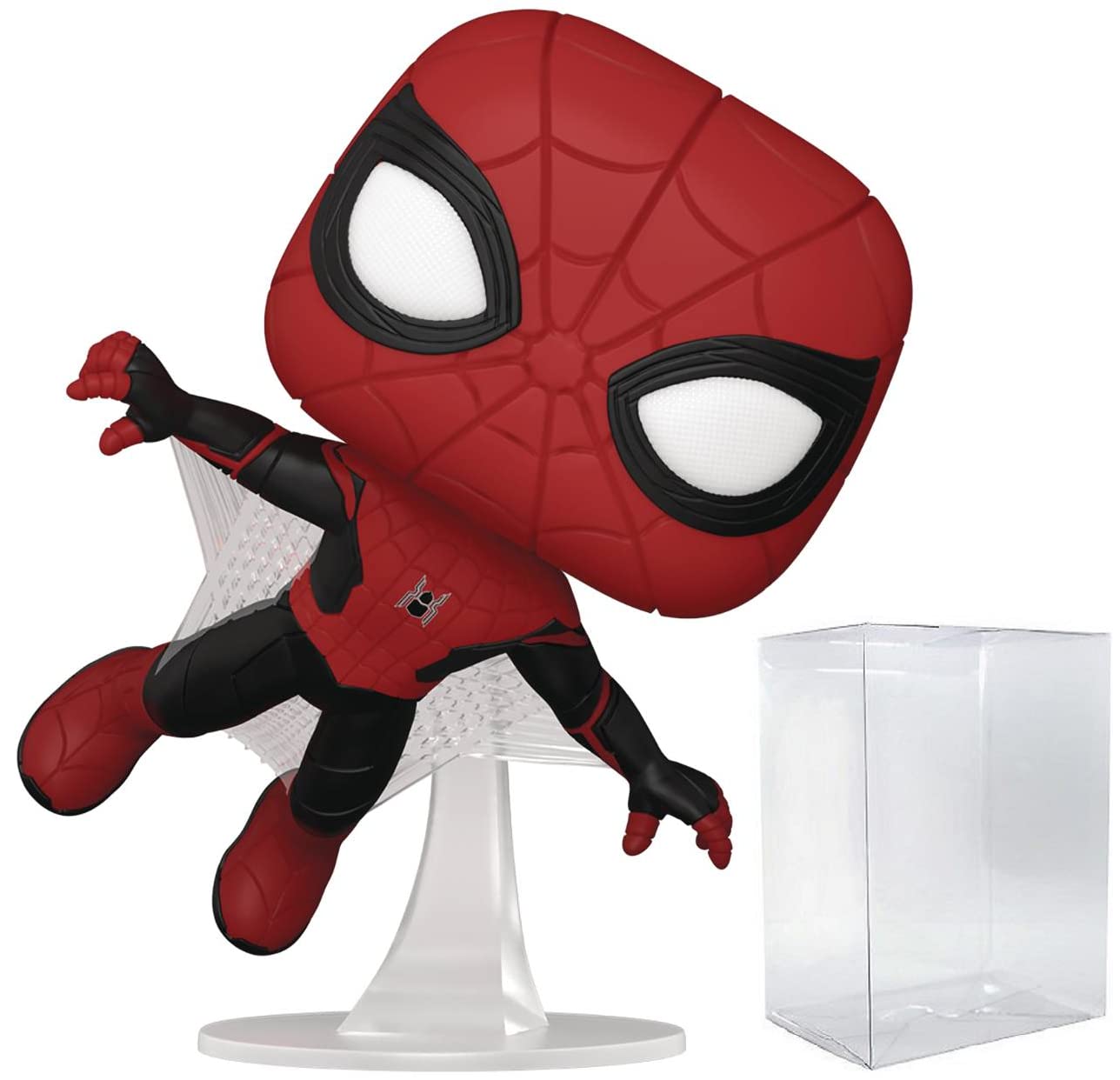 Funko Pop! Marvel Spider-Man No Way Home - Upgraded Suit Action Figure with EcoTEK Pop Box Protector | Collectible Vinyl Toy for Marvel Fans, Home Office Display & Gift Idea