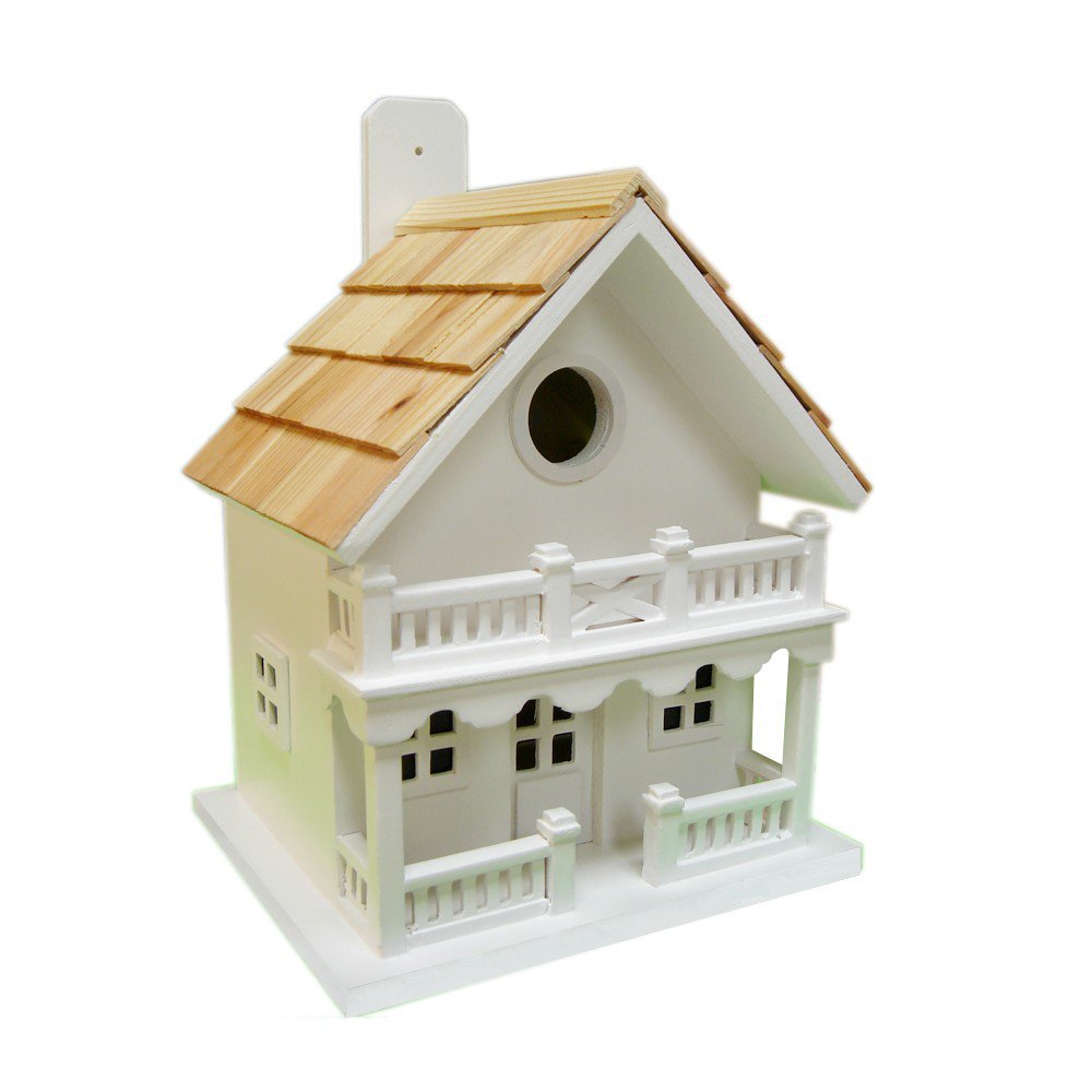 Handmade Chalet Bird House for Outdoor Garden Decor - Eco-Friendly Bird Shelter for Backyard, Patio, and Nature Lovers (Perfect for Bird Watching & Wildlife Habitat)