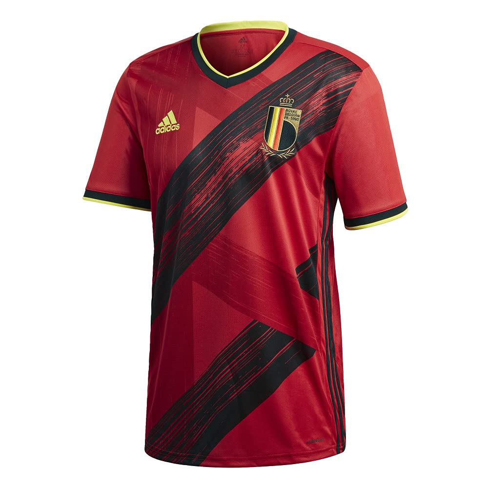Adidas Men's Belgium Home Soccer Jersey 2023 - Authentic Football Shirt for Fans & Players - Perfect for Matchdays, Training & Casual Wear