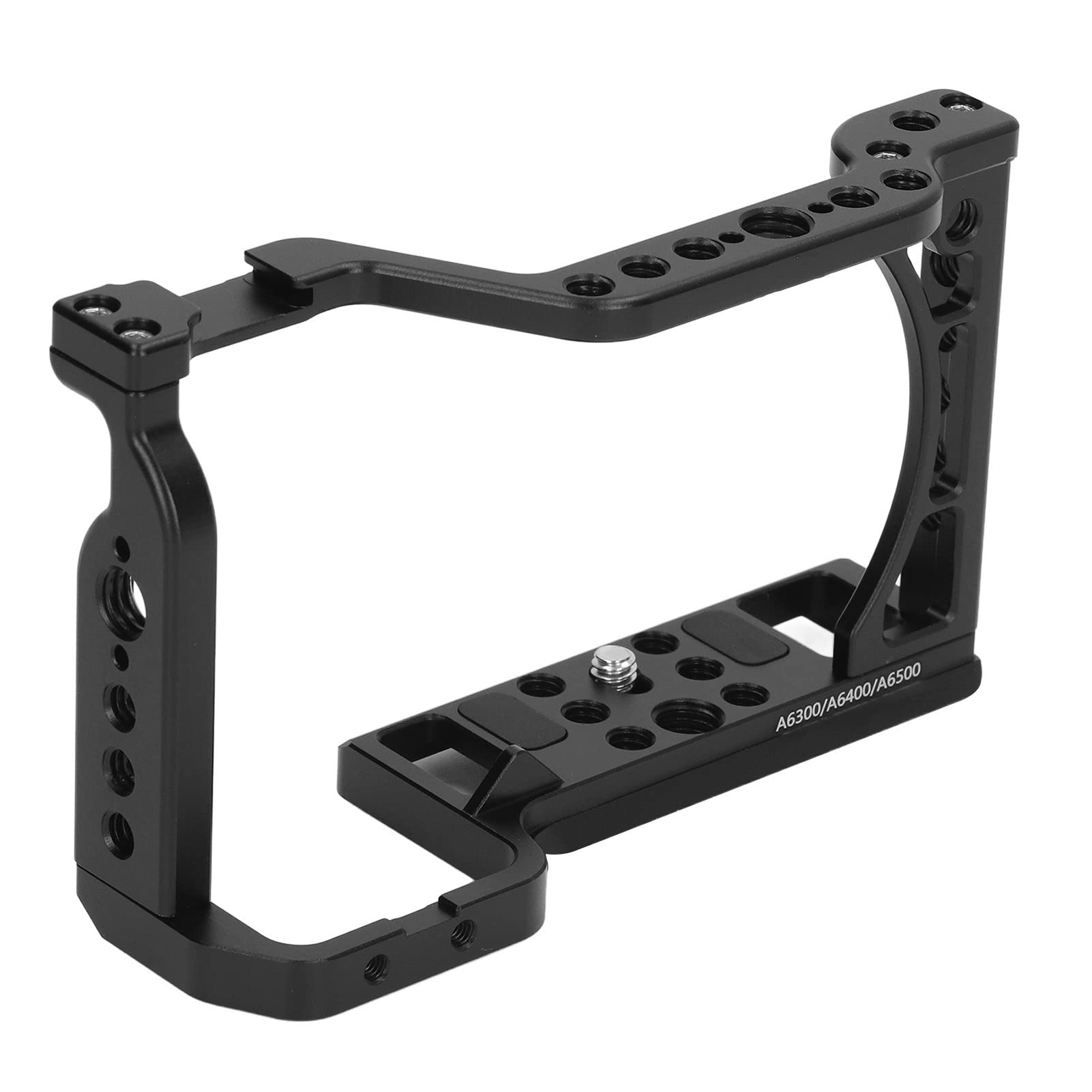 Sony A6500 A6400 A6300 A6000 Camera Protective Aluminum Alloy Base Plate - Anti-Slip Bottom Grip for Photography & Videography | Perfect for Travel Vlogging, Street Photography and Studio Shooting