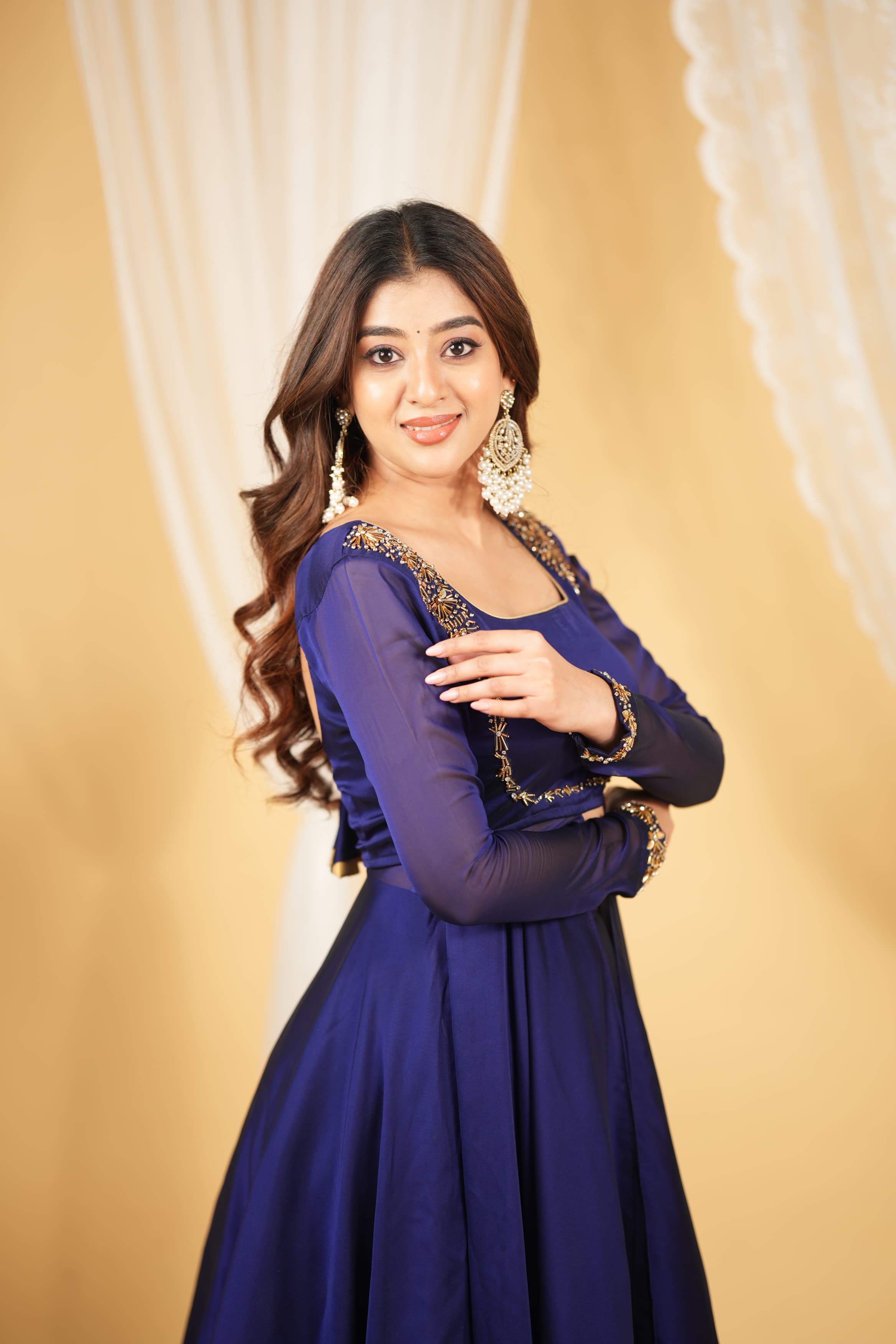 DD692 Manisha Series 2 Premium Designer Slit Anarkali with Skirt - Elegant Indian Ethnic Dress for Weddings, Parties & Festive Occasions