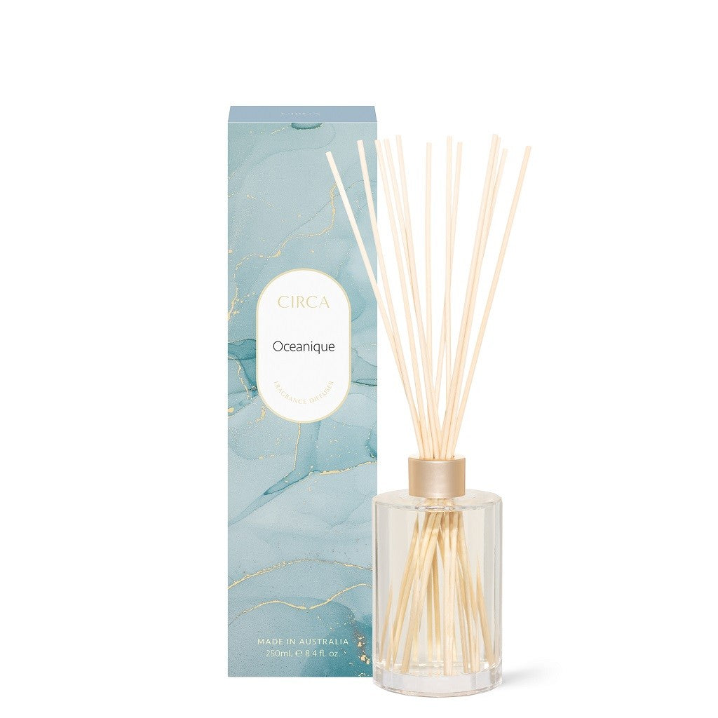 Circa Fragrance Diffuser 250mL - Ocean Breeze Scented Oil Diffuser for Home & Office | Aromatherapy Essential Oil Diffuser for Relaxation, Stress Relief & Better Sleep