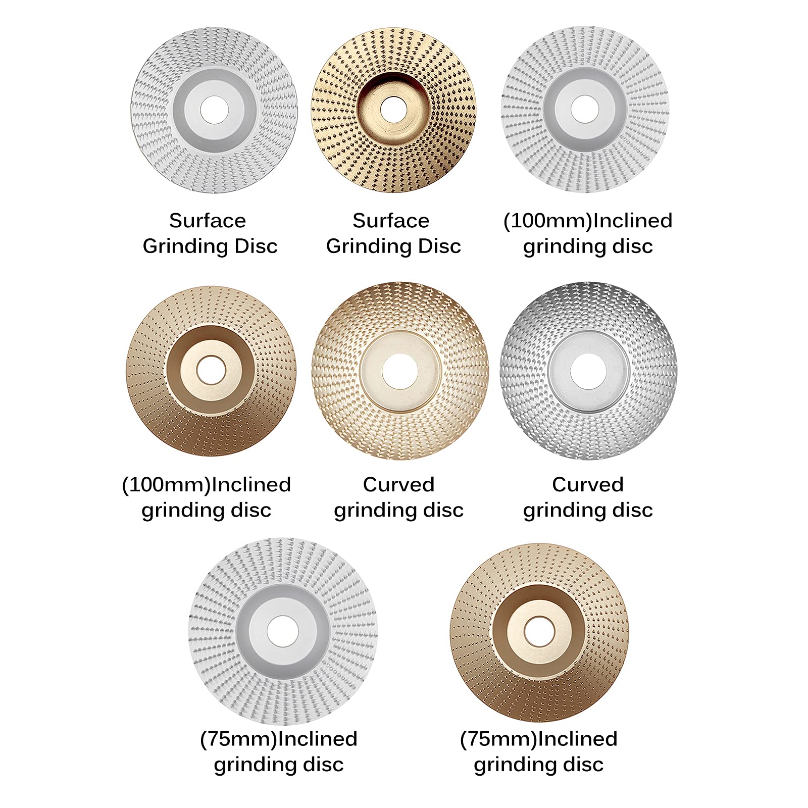 4 Inch (100mm) Wood Carving Disc for Angle Grinders - 5/8 Inch Arbor Wood Shaping Wheel & Grinding Disk - Perfect for Woodworking, DIY Projects & Furniture Making