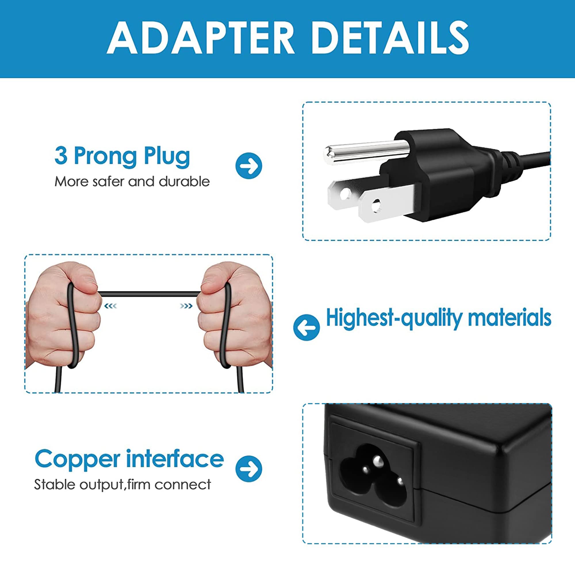 Original Jantoy AC Adapter Charger for Ultimate Ears UE Hyperboom S00175 Wireless Party Speaker - Replacement Power Supply for Home, Parties & Outdoor Use