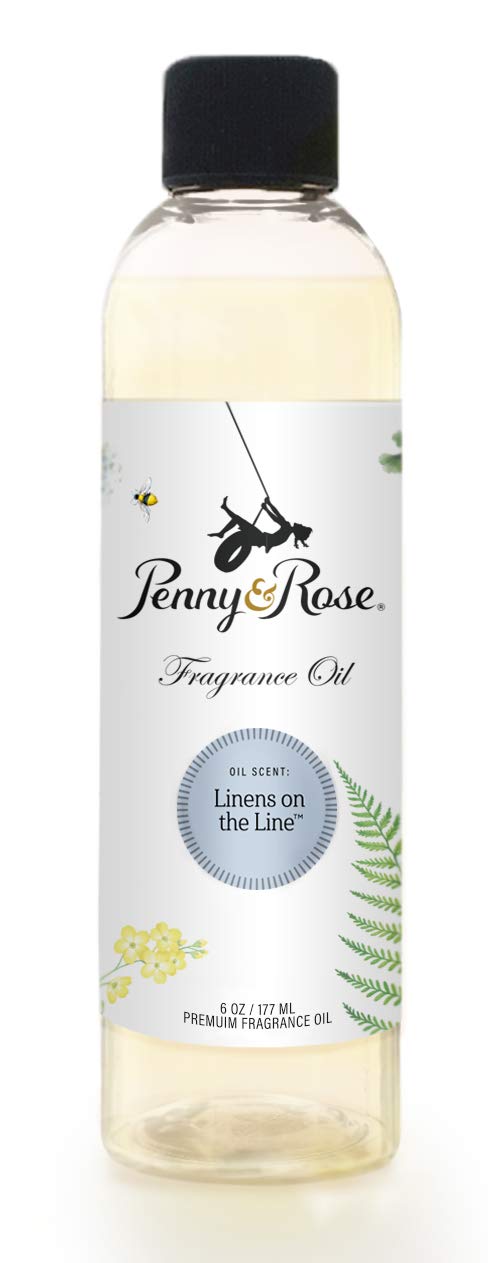 Penny & Rose Diffuser Oil Refill - Fresh Linens Scent for Home & Office | Aromatherapy Essential Oil for Relaxation, Stress Relief & Better Sleep