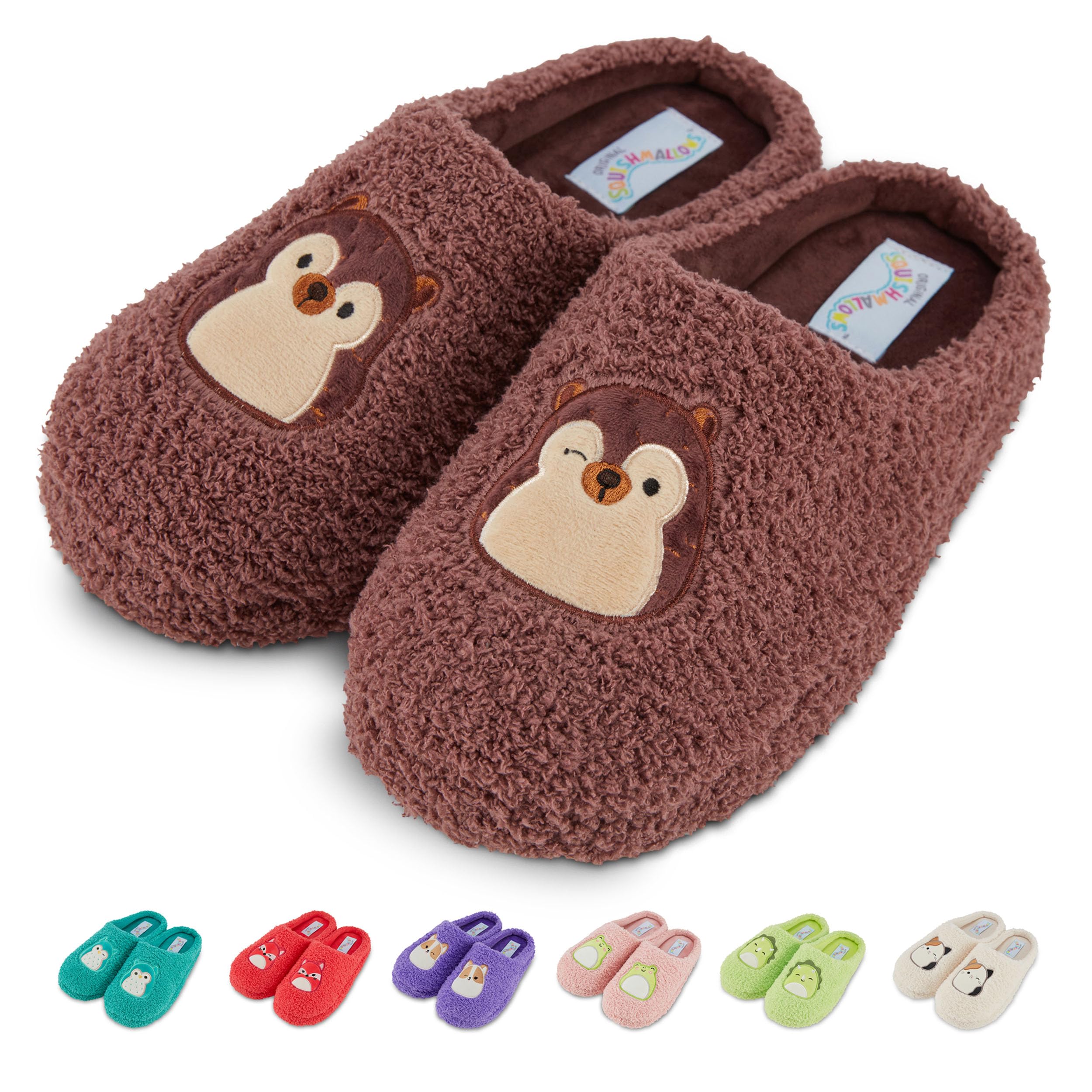 Soft & Cozy Squishmallows Fuzzy Slippers for Women & Kids - Plush Indoor House Shoes with Non-Slip Sole - Perfect Gift for Christmas, Birthday & Relaxing at Home