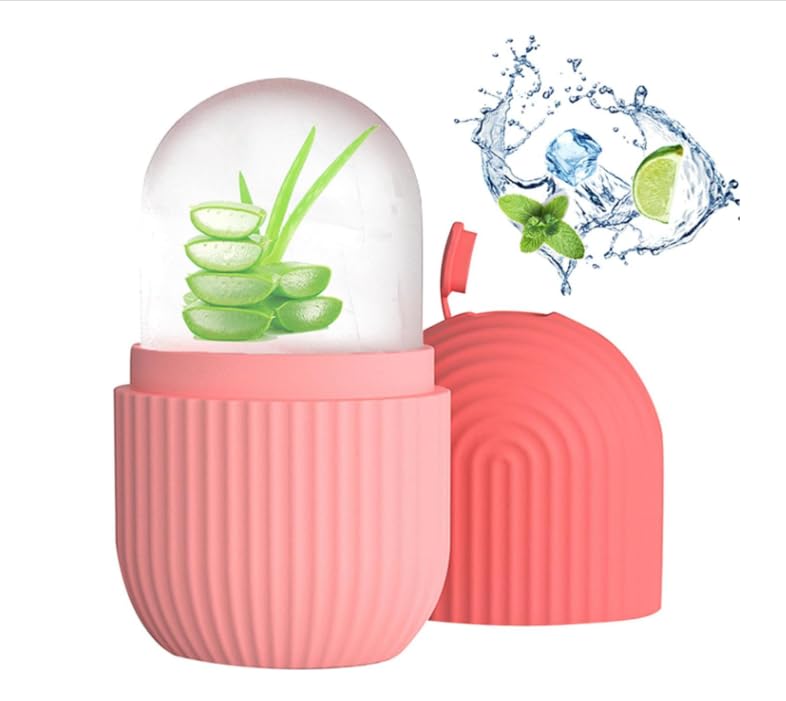 Ice Roller for Face & Skin - Cooling Facial Massager for Puffiness, Dark Circles & Wrinkles Relief - Perfect for Morning Routine & Post-Workout Recovery