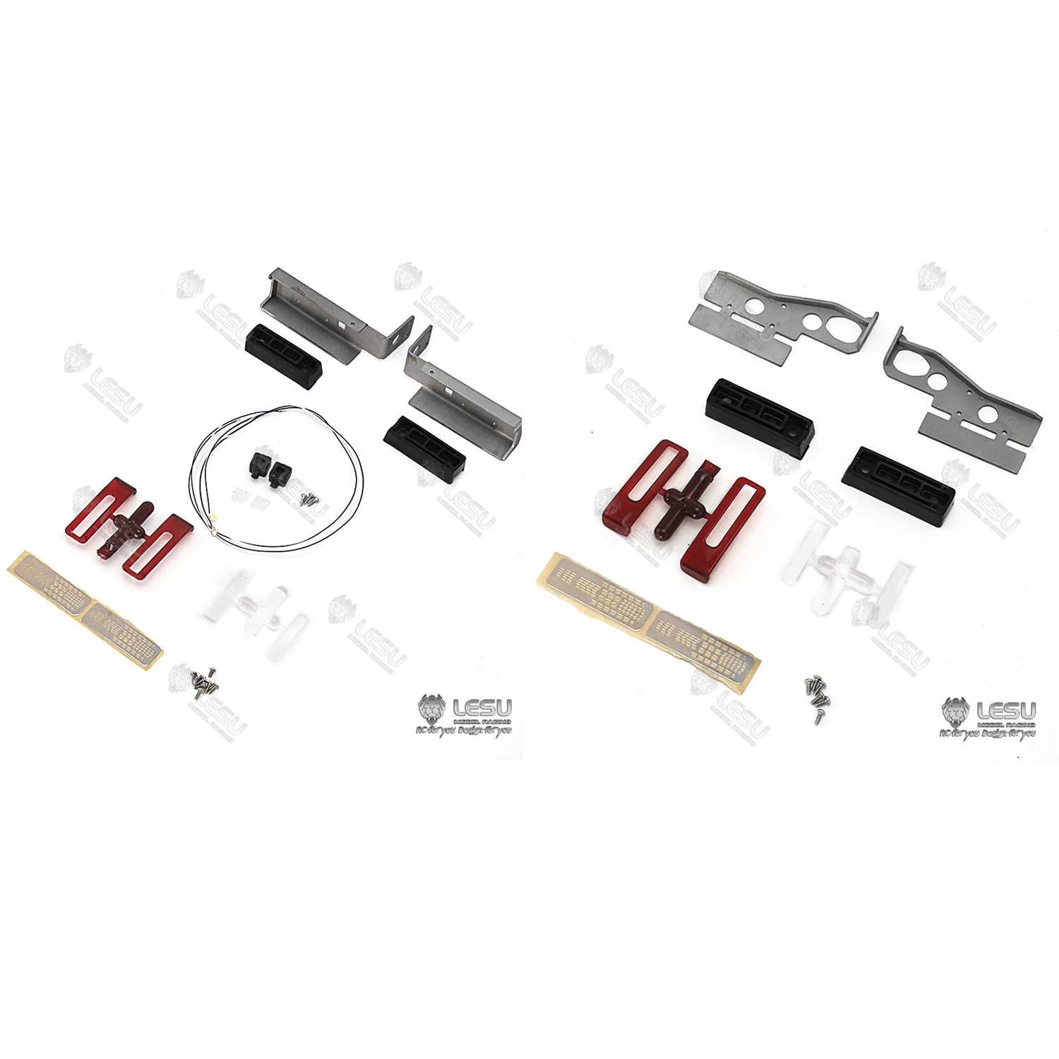LESU Metal Taillight Base Without Rear Lamp for 1/14 Scale TAMIYA RC Tractor Truck Model Car - DIY Remote Control Lorry Accessories - Perfect for RC Car Enthusiasts & Scale Model Builders