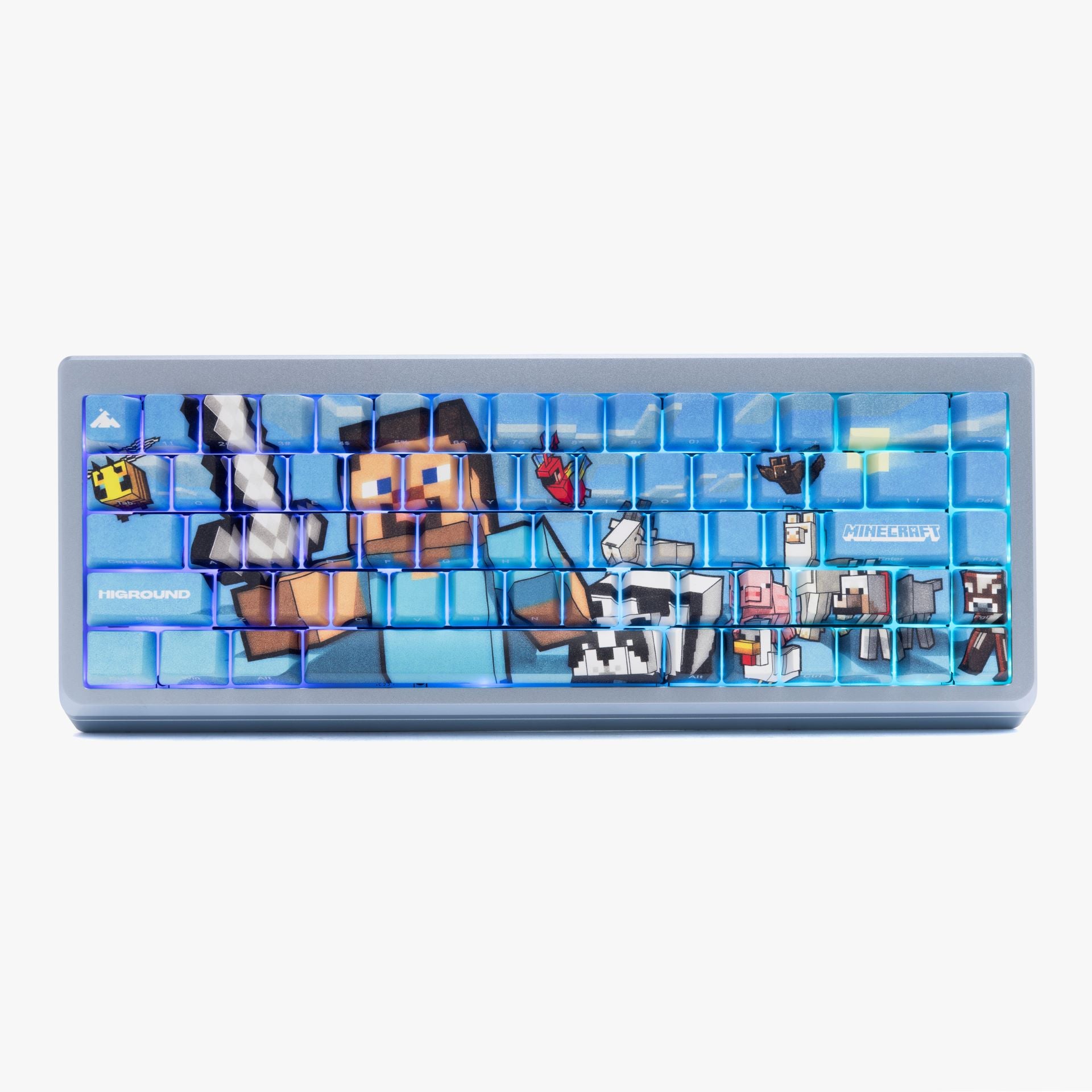 HG x Minecraft Summit 65 Mechanical Gaming Keyboard - Steve & Animals Theme - Perfect for Minecraft Gaming & Typing