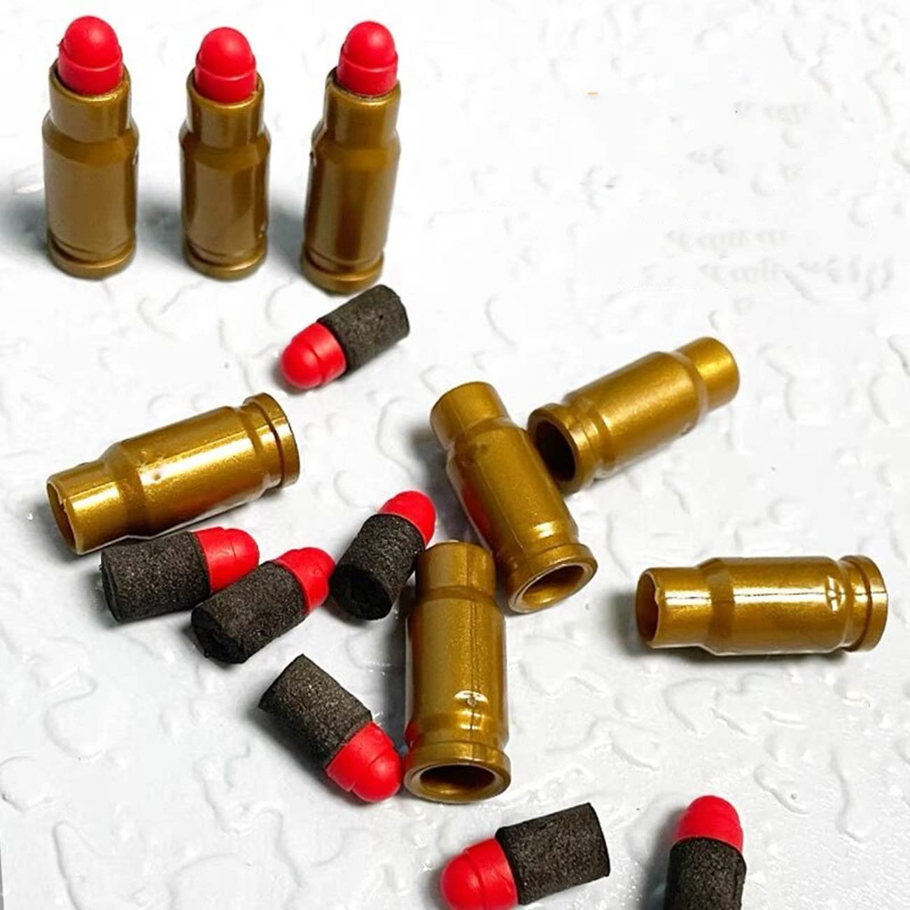 100PCS EVA Foam Bullets Refill Kit with 56 Cartridge Case - Safe Soft Bullet Ammo for Toy Guns | Perfect for Kids Outdoor Play, Nerf Battle Games & Target Shooting Practice