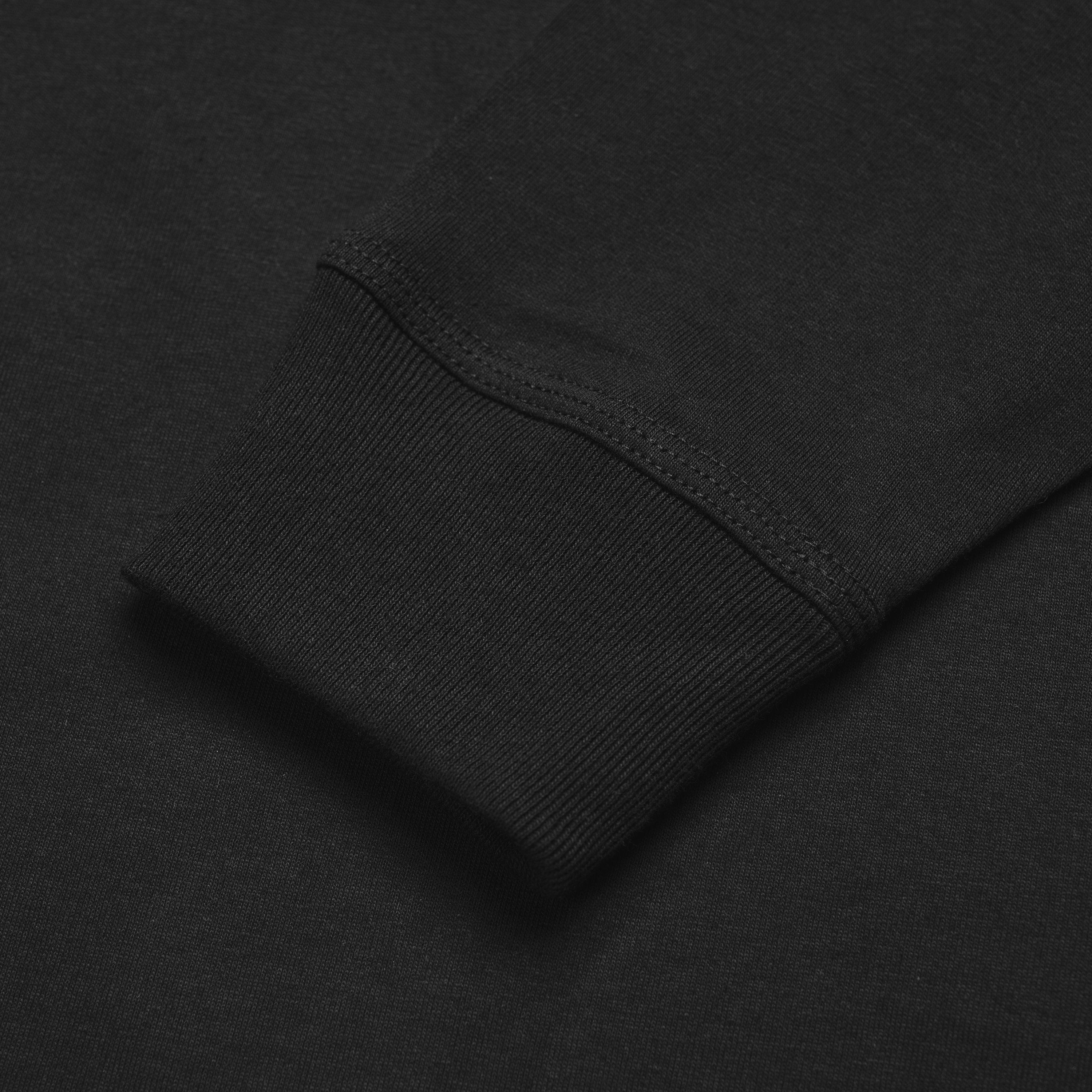 American Script Long Sleeve T-Shirt for Men & Women | Soft Cotton Crewneck Tee in Black | Casual Wear, Street Style & Everyday Outfits
