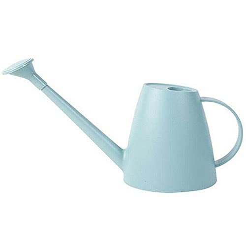3X1.8L Indoor Outdoor Watering Can with Long Spout - Plastic Plant Water Spray Pot for Garden, Houseplants & Lawn Care | Perfect for Home Gardening, Balcony Plants & Backyard Irrigation (Blue)