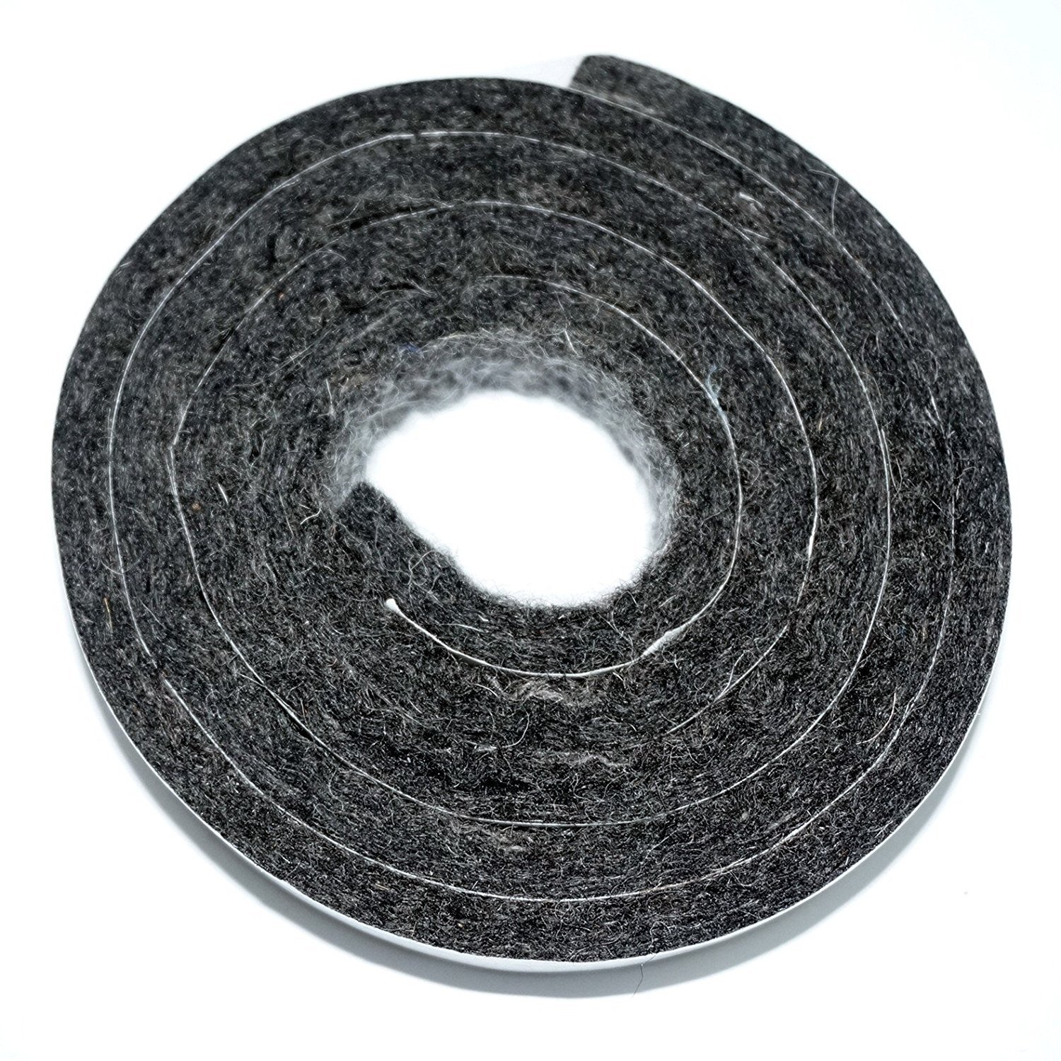 Heavy Duty Self-Adhesive Wool Felt Strip Roll - 1.18x40 Inch Dark Grey Furniture Protector Pads for Hard Surfaces, Floor & Door Protection - Noise Reduction & Scratch Prevention