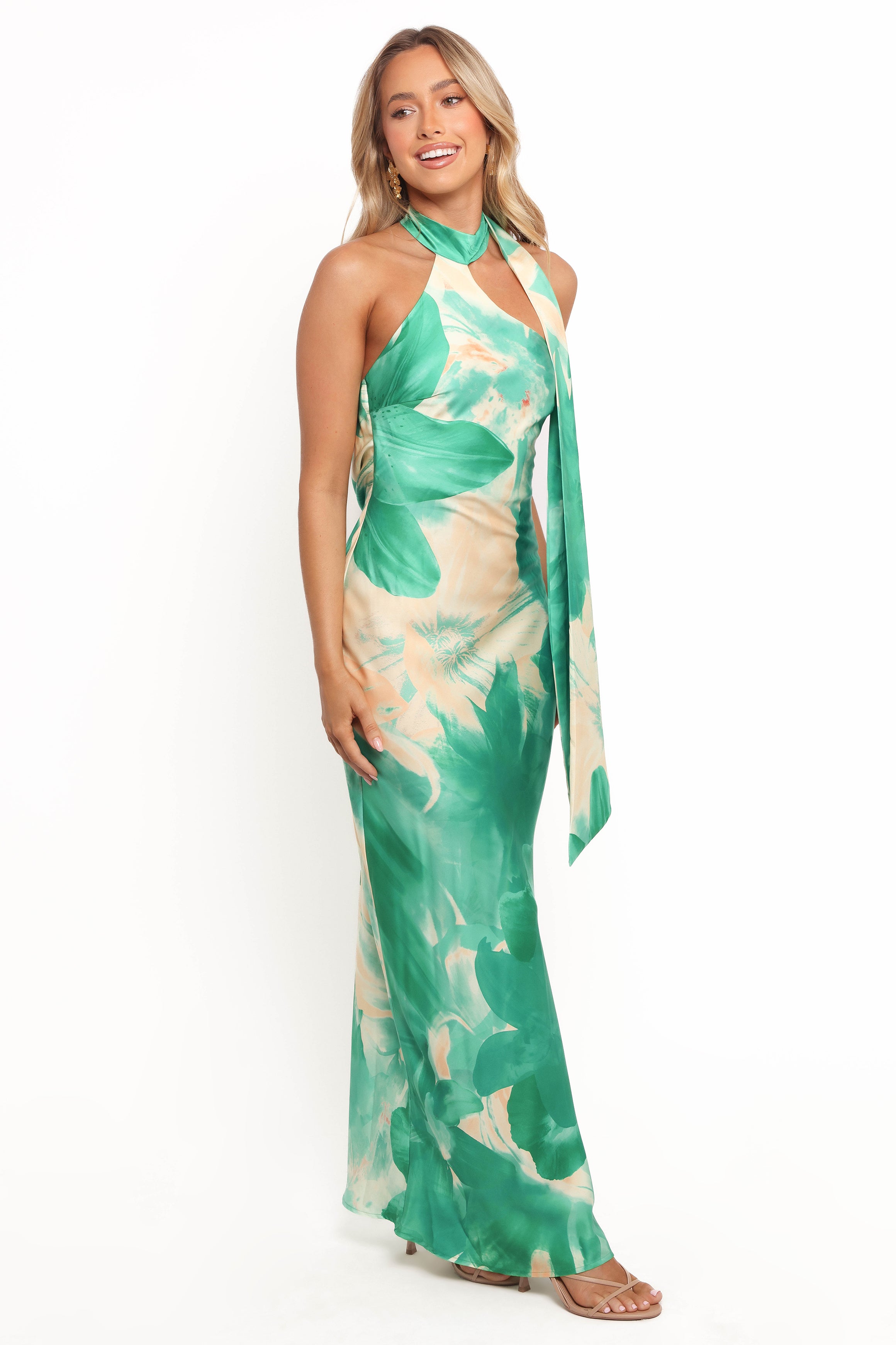 Eliza Maxi Dress - Green Flowy Summer Dress for Women | Perfect for Beach, Vacation & Casual Outings