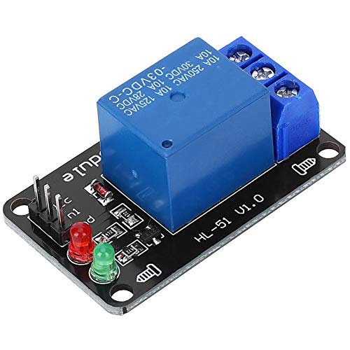 1 Channel Relay Module - High Performance 5V/12V/24V DC Electronic Switch for Arduino, Raspberry Pi, PLC - Industrial Automation & Smart Home Control (MCU, IoT, DIY Projects) - Green LED Indicator, Compact & Portable Design