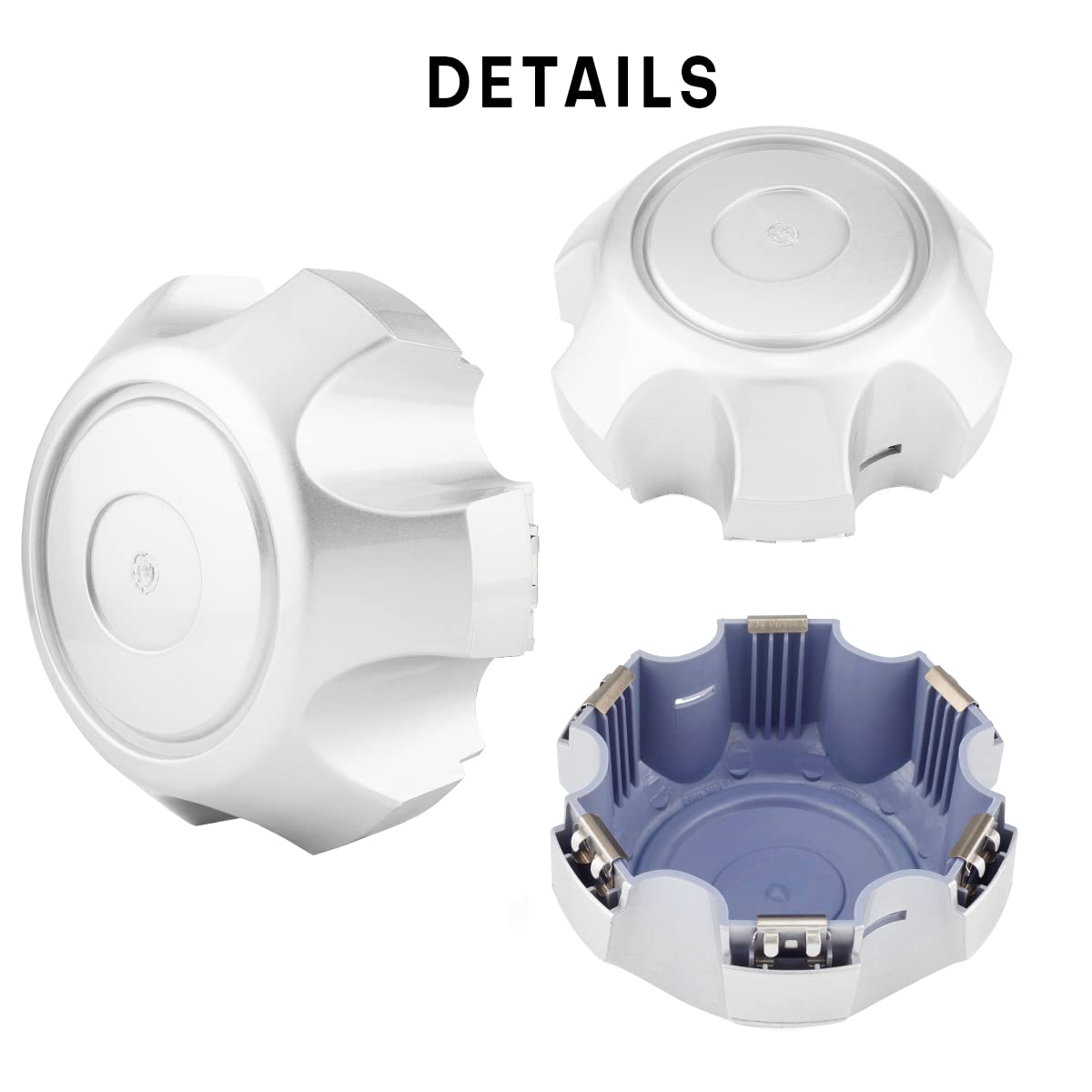 6 Inch (152mm) Wheel Center Caps for Toyota Land Cruiser - 4 Pack Silver Hubcaps (TY-044/045) | OEM 4260360200 Replacement | Perfect for Off-Roading, Daily Commuting & Vehicle Customization