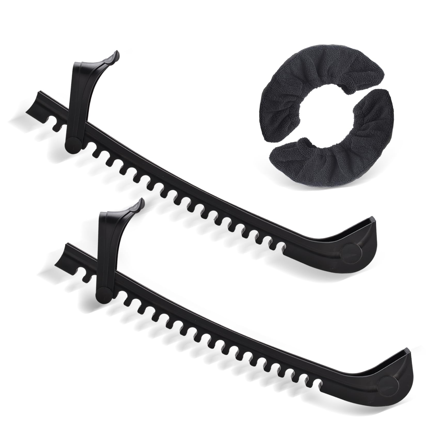 Premium Ice Skate Blade Guards - Adjustable Skate Blade Protectors for Hockey & Figure Skating - Prevent Rust & Damage On/Off Ice - Perfect for Rink, Practice & Storage