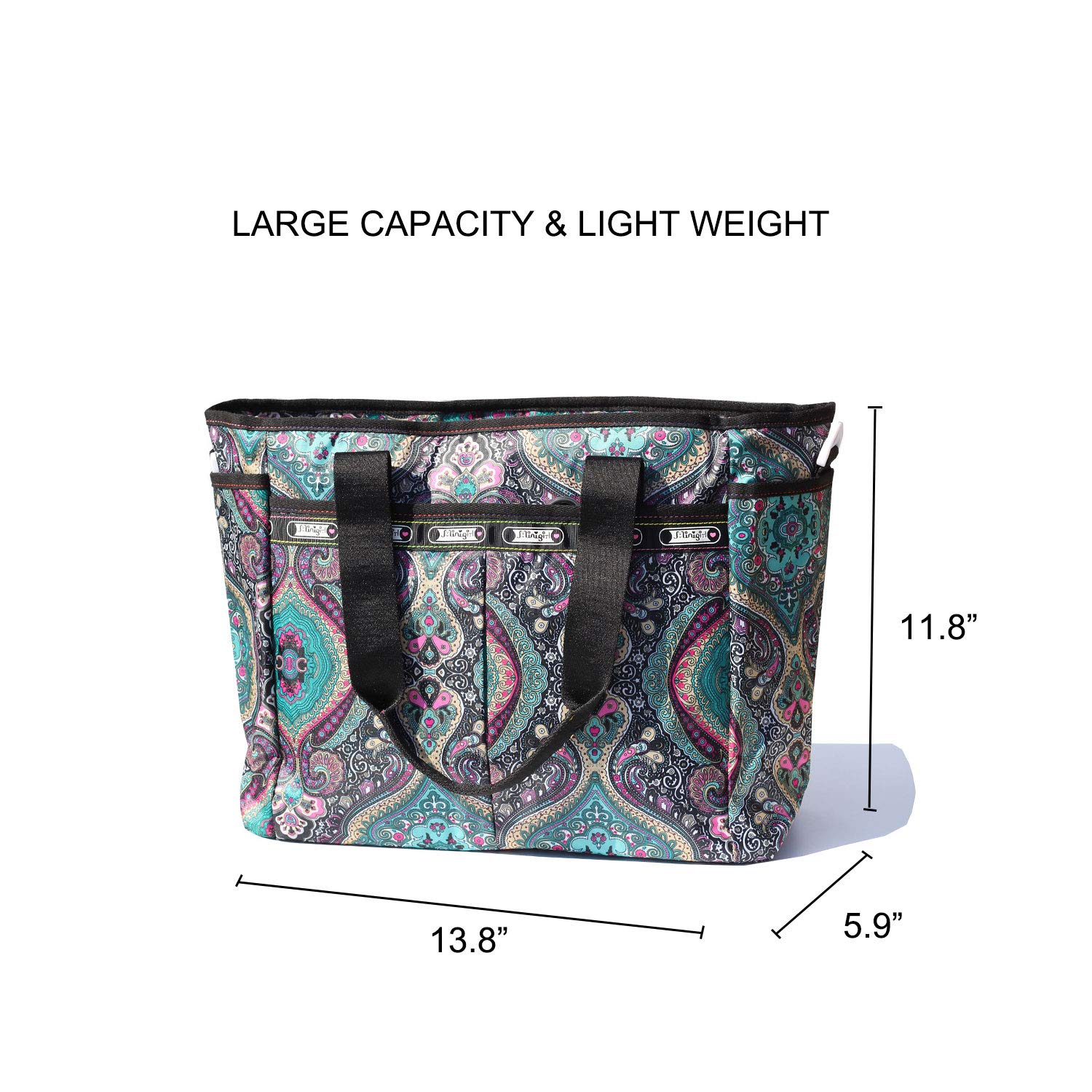 Women's Weekender Overnight Travel Shoulder Bag - Waterproof Carry-On Duffel Gym Tote Luggage for Weekend Getaways, Gym, Work & Travel