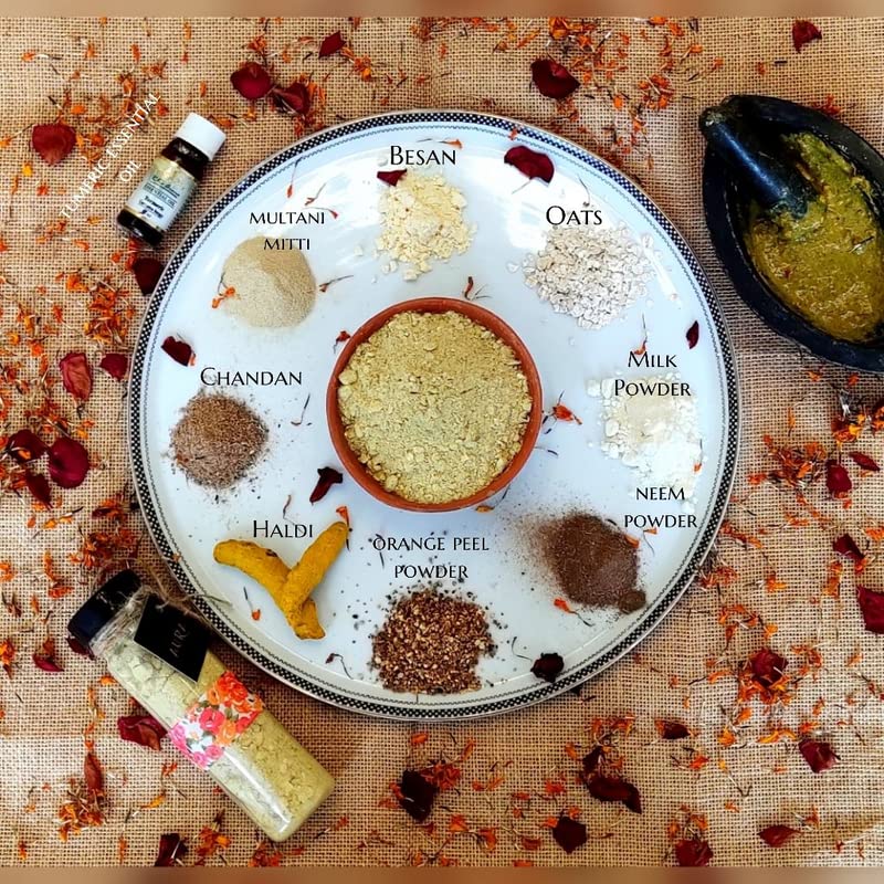 Pure & Natural Sojat City Ubtan Powder for Face & Body - 200gm | Glowing Skin Treatment | Removes Tans & Pimples | Ayurvedic Beauty Care for Daily Skincare Routine & Bridal Preparation