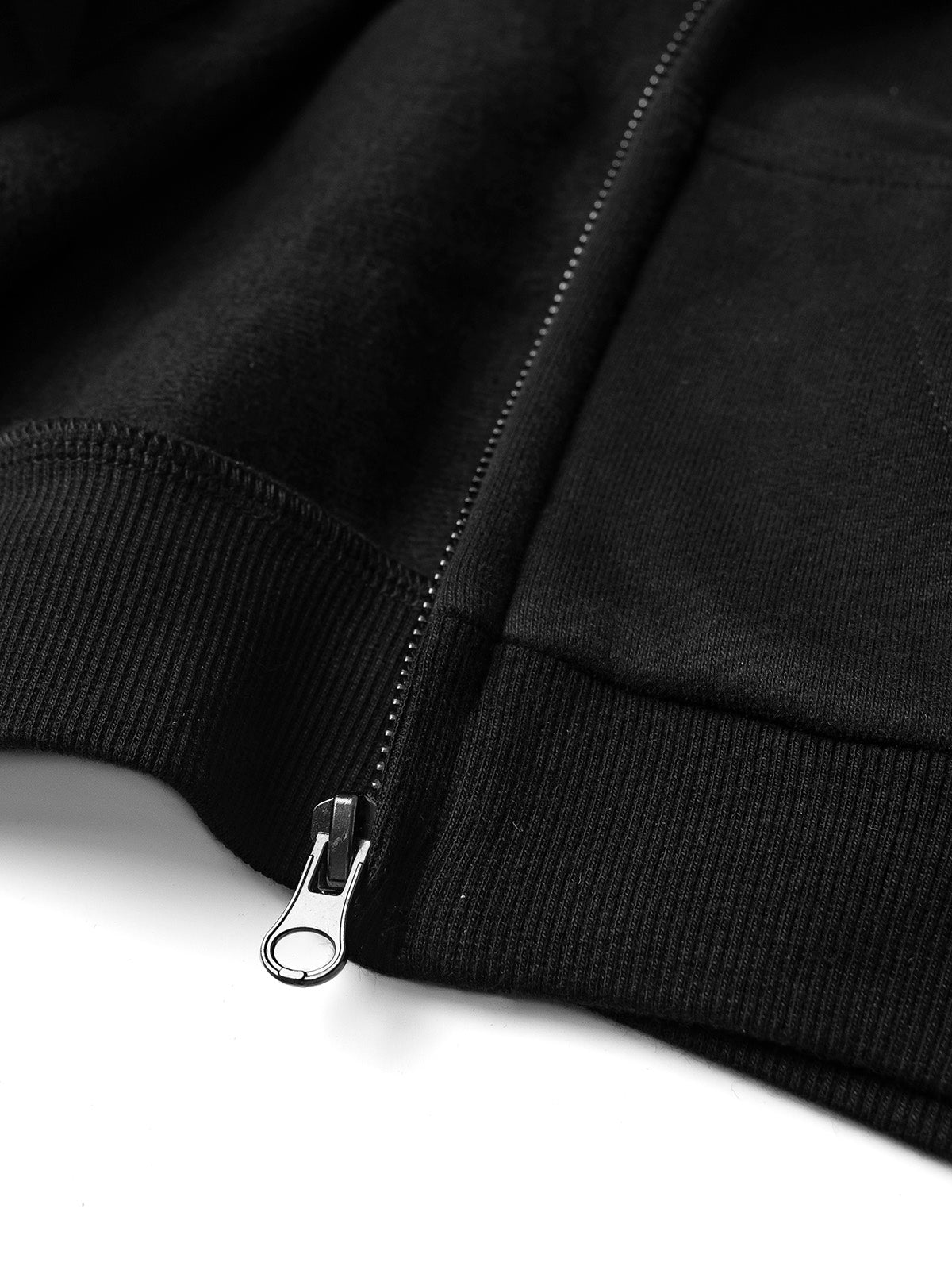 Classic Black Zip-Up Hoodie for Men & Women - Comfortable Casual Wear for Outdoor Activities, Gym, and Everyday Use