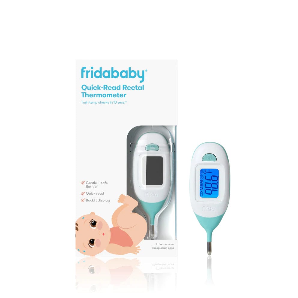 Fridababy Quick Read Rectal Thermometer for Babies - Accurate Digital Fever Thermometer for Infants & Toddlers - Fast 10-Second Reading - Perfect for Newborn Care & Pediatric Checkups