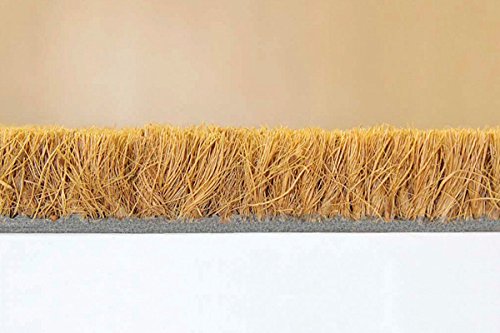 Premium 1/2 Inch Thick Natural Fiber Cocoa Doormat 2' x 5' - Eco-Friendly, Durable & Absorbent Entryway Rug for Home, Office & Outdoor Use