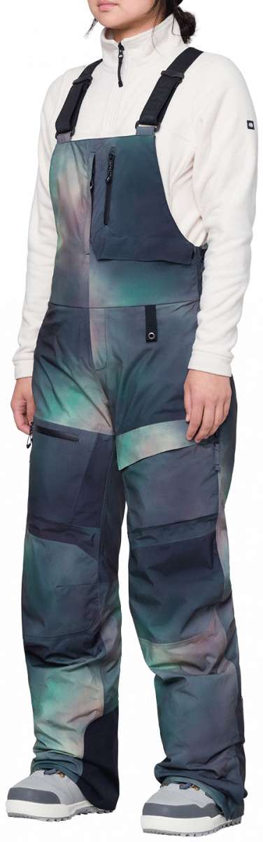 686 Women's Geodge Thermagraph Bib Snow Pants - Waterproof, Insulated Winter Ski Bibs for Women 2024 - Perfect for Skiing, Snowboarding & Cold Weather Adventures