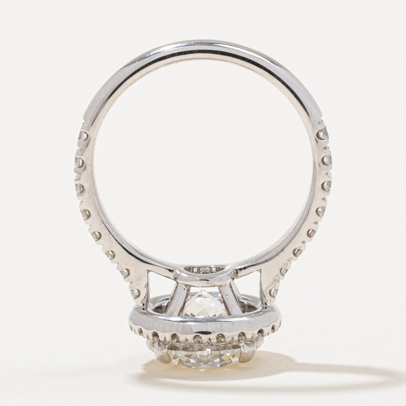 2.70ct GIA Certified Diamond Halo Engagement Ring - GIA 2.70ct E VS1 Excellent Cut - 3.20ctw Total Weight - Size 5 - Perfect for Proposals, Anniversaries & Special Occasions