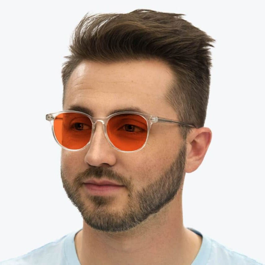 NightFall Blue Light Blocking Glasses - Crystal Clear Lenses for Eye Strain Relief | Perfect for Gaming, Working & Nighttime Use