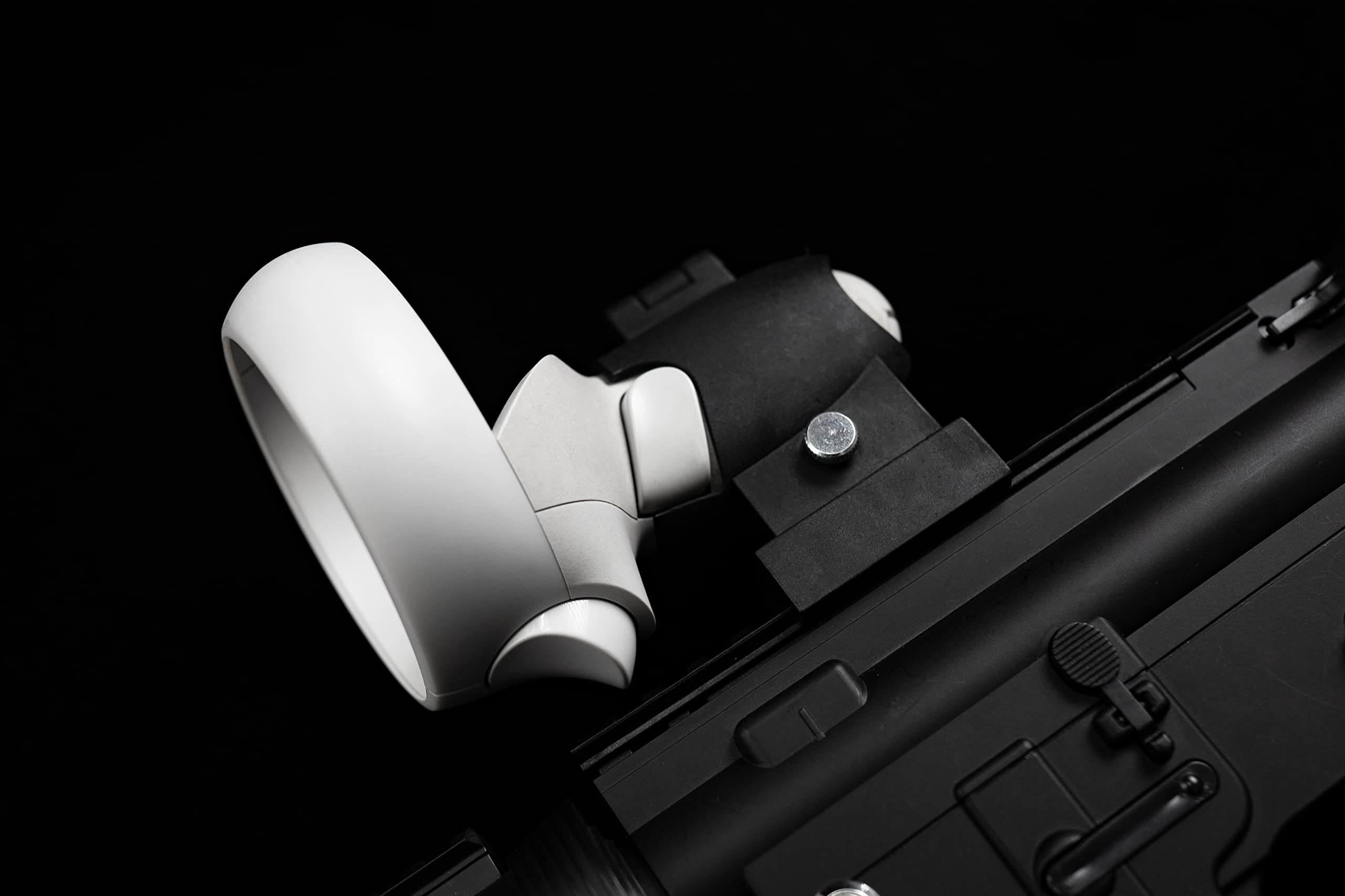 Aokicase VR Controller Accessories for Meta Quest 1 - FPS Game Gun Pistol Grip with Enhanced Shooting Experience (Black, M4 Style) | Perfect for Virtual Reality Shooting Games & Immersive Gaming Sessions