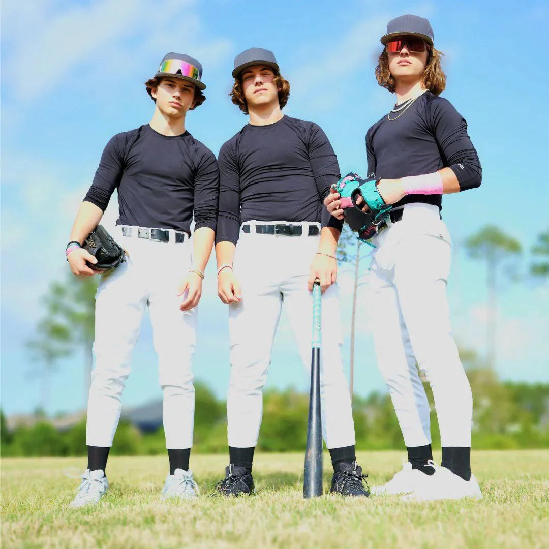 Original Dirty Mids The Essentials Baseball Pants for Men - White - Comfortable & Durable Baseball Uniform Pants for Practice, Games & Training