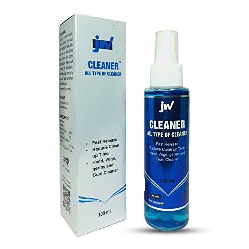 Premium JW Hair Patch & Wigs Cleaner - 100ml Gentle Shampoo for Human Hair Wigs & Toupees (Men & Women) - Extends Lifespan of Hairpieces for Daily Wear & Special Occasions
