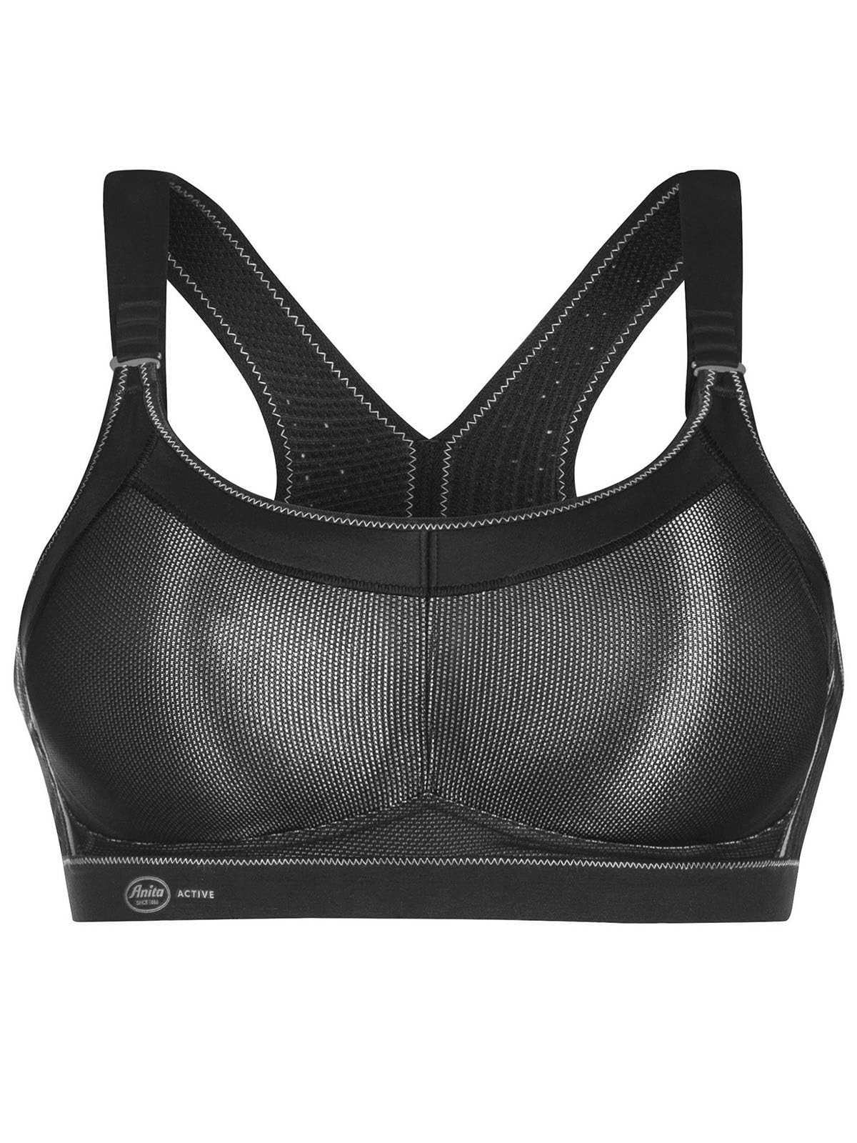 Anita Women's Momentum Pro Sports Bra - High Impact Workout Bra for Running, Gym & Yoga - 5539 Black - Perfect for Fitness, Training & Active Lifestyles