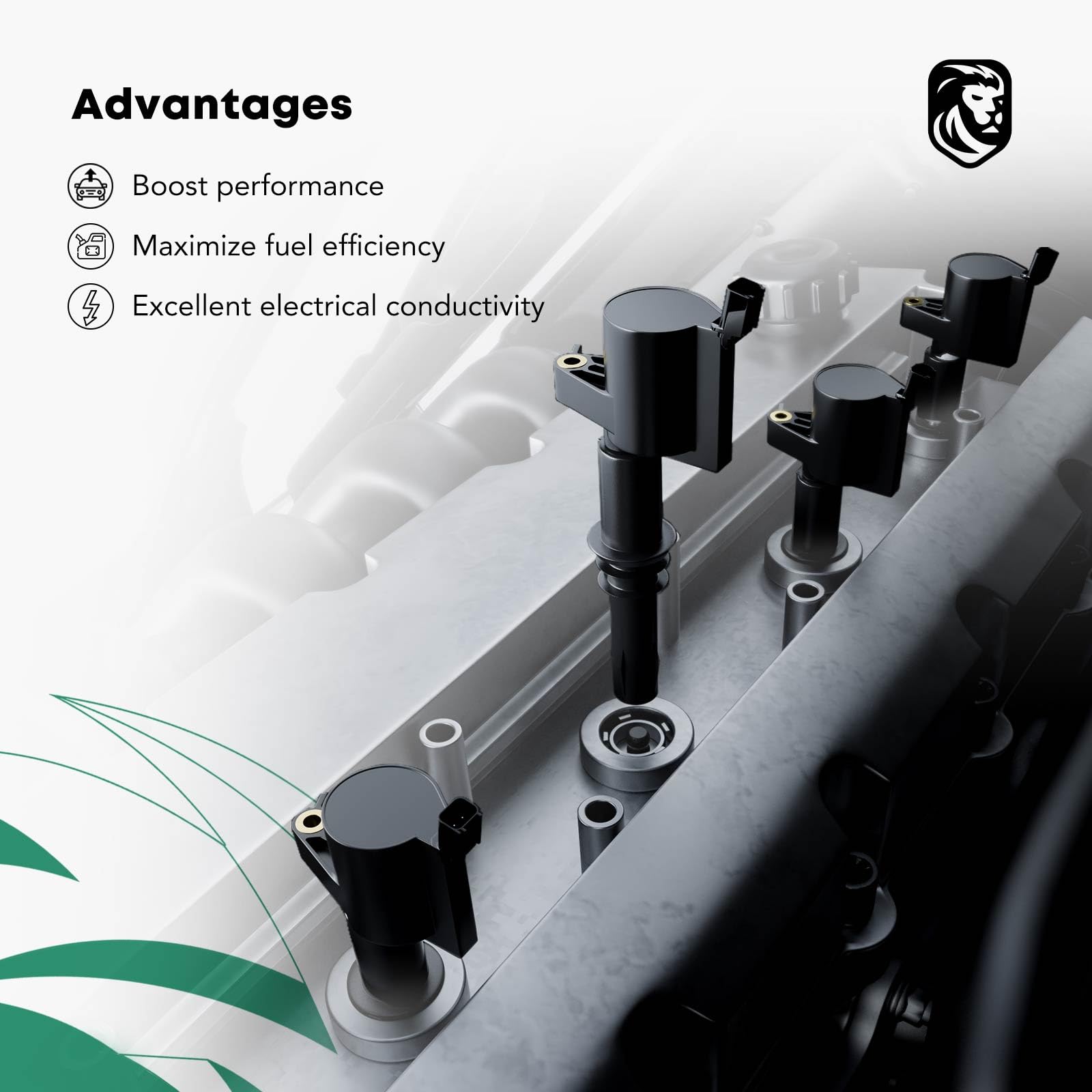 YHTAUTO Set of 4 Ignition Coil Pack Replacement for Chevrolet Equinox Malibu Captiva HHR Cobalt GMC Terrain Buick LaCrosse Verano Regal Saab 9-5 Pontiac G4 G5 G6 Solstice Saturn Aura Ion Sky - Compatible with Multiple GM Models - Improve Engine Performance & Fuel Efficiency - Perfect for DIY Auto Repair & Maintenance