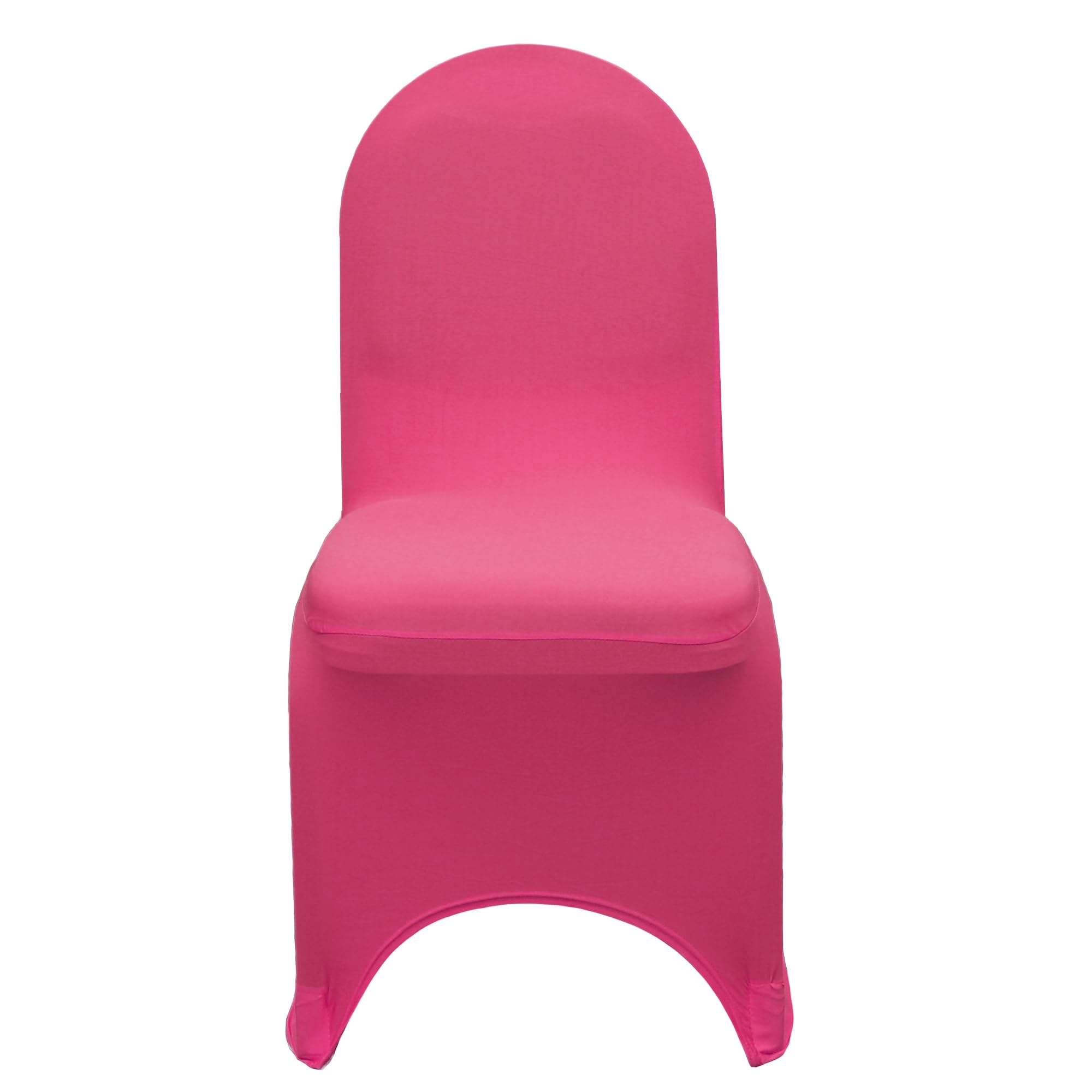 100-Pack Premium Stretch Spandex Banquet Chair Covers - Fuchsia Wedding Chair Slipcovers - High-Quality Elastic Chair Covers for Weddings, Parties, and Events - Perfect for Banquet Halls, Restaurants, and Home Decor