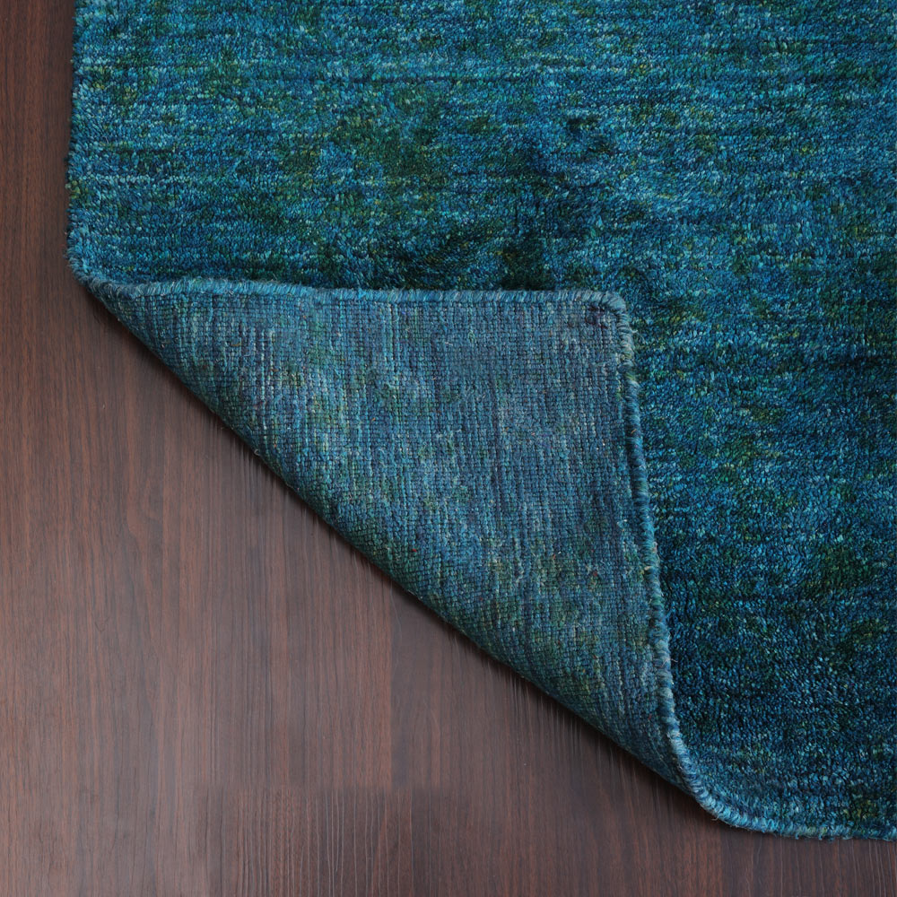 Hand Knotted Ribbed Area Rug - Soft & Durable for Living Room, Bedroom, or Office Decor