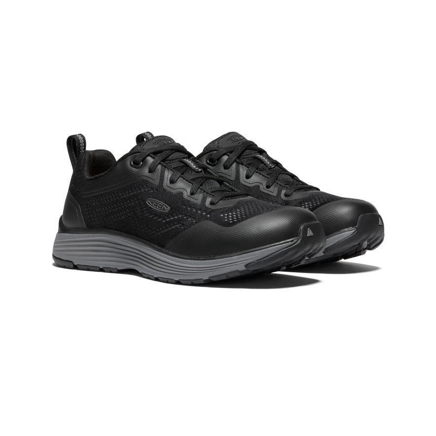 Women's Sparta 2 ESD Soft Toe Work Shoes - Steel Grey & Black | Slip Resistant Safety Shoes for Women | Perfect for Warehouse, Factory & Industrial Work