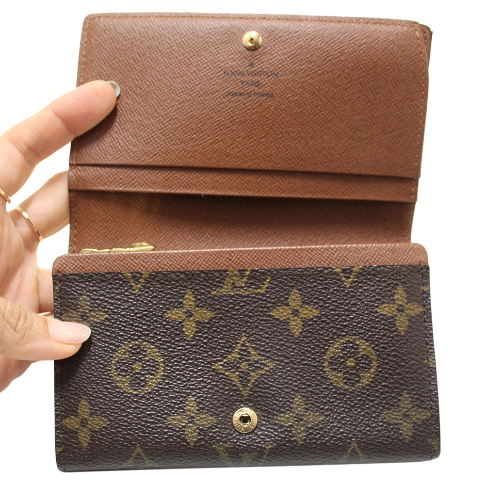 Authentic Louis Vuitton Monogram Canvas Tresor Wallet for Women - Luxury Designer Zip Around Coin Purse for Everyday Use, Travel & Gifts