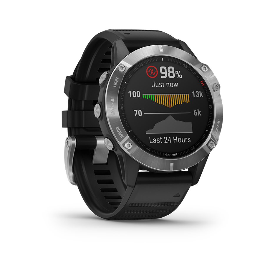 Garmin Fenix 6 Premium Multisport GPS Watch (47mm) - Outdoor Adventure, Running, Swimming & Fitness Tracking Smartwatch for Men & Women