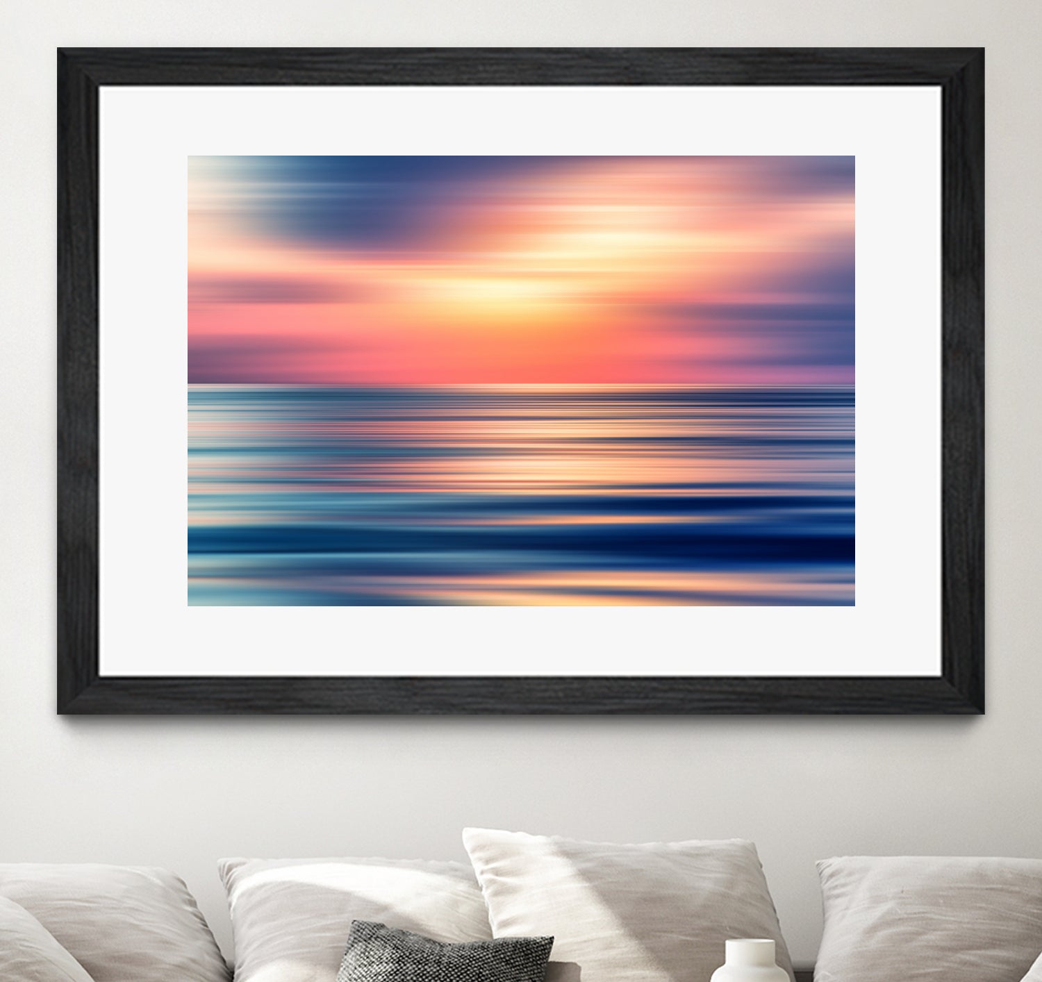 Abstract Sunset II Wall Art - Modern Canvas Painting for Home & Office Decor - Perfect for Living Room, Bedroom, or Office Space