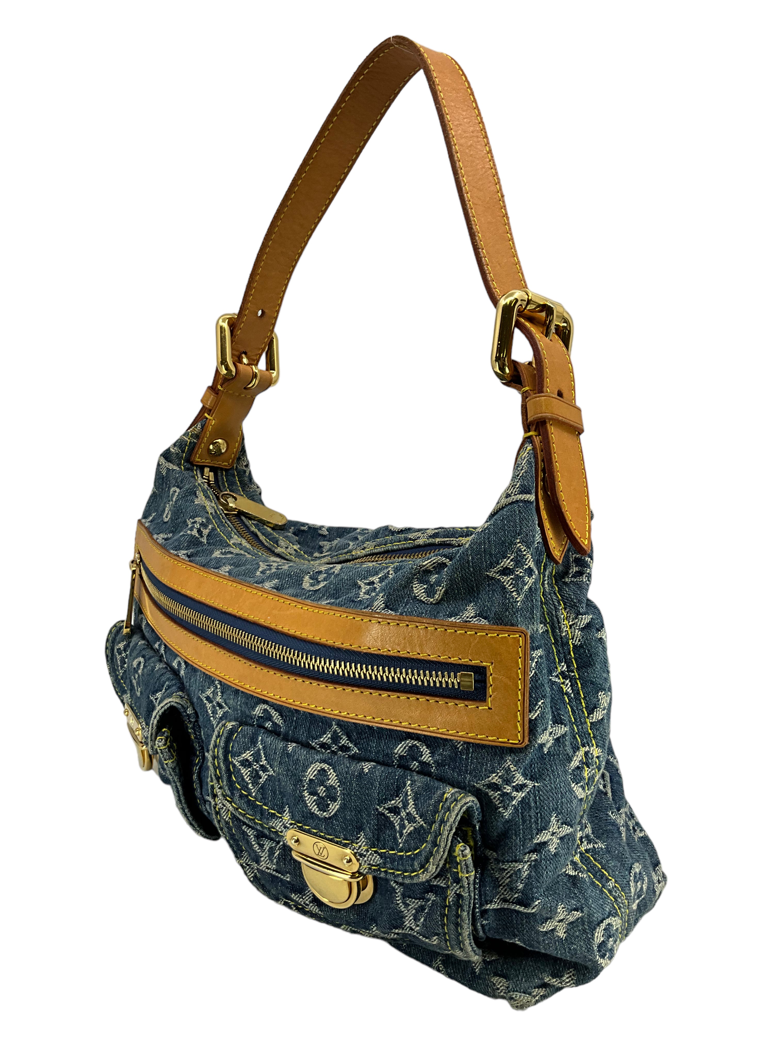 Louis Vuitton Monogram Denim Baggy PM Blue Crossbody Bag - Stylish Designer Handbag for Women, Perfect for Casual Outings & Travel Accessories
