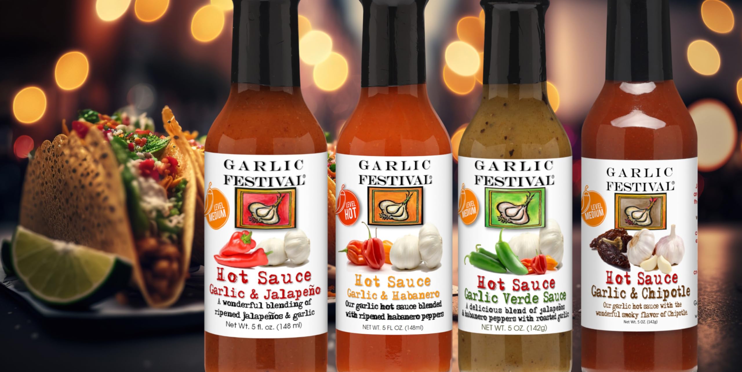 Garlic Ghost Pepper Hot Sauce - 5 oz Spicy Gourmet Sauce for Cooking, Grilling & Dipping - Perfect for Tacos, Wings & BBQ