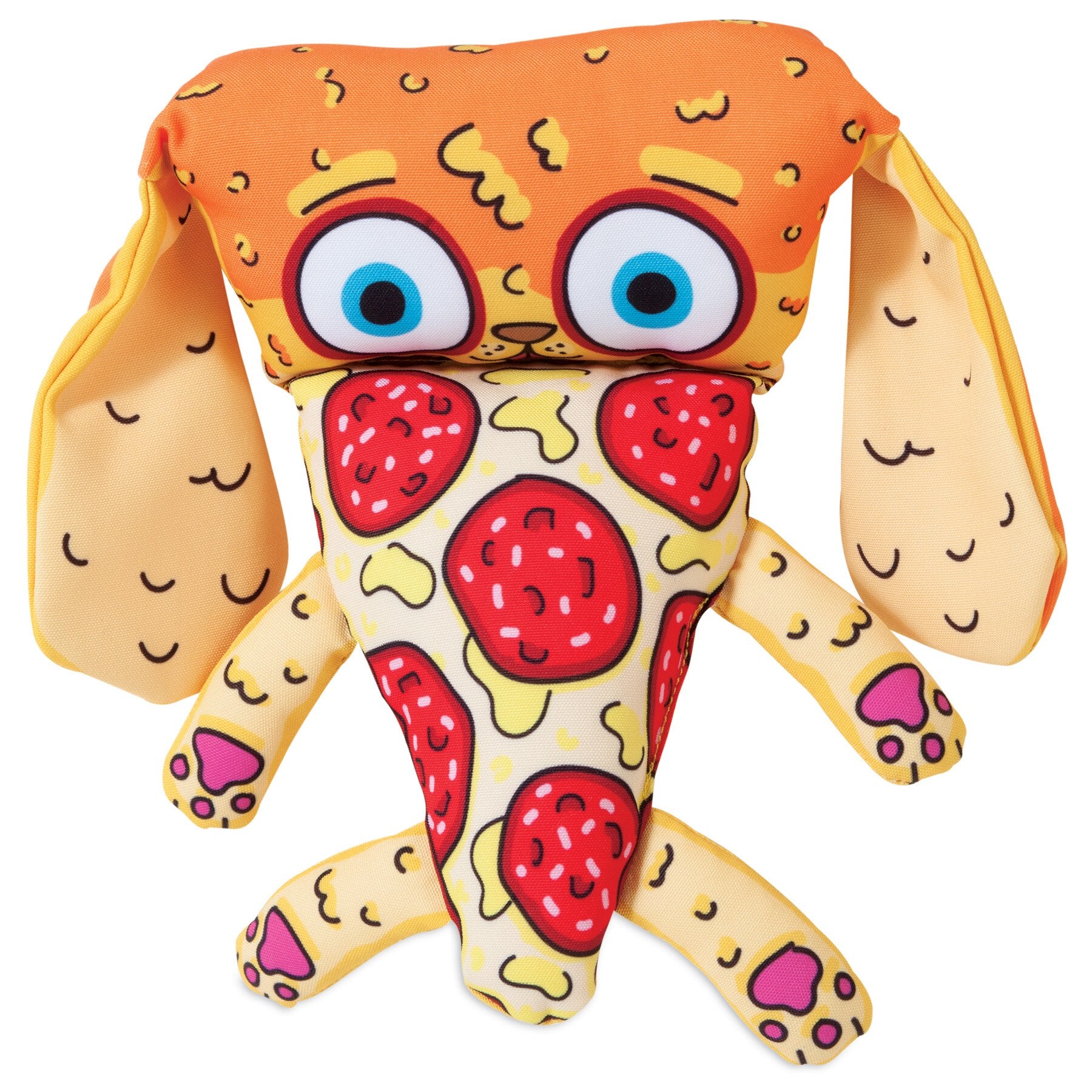 FAT CAT Foodies Puppy Roni Dog Toy - Durable Chew Toy for Small & Medium Dogs - Interactive Play & Dental Health - Perfect for Fetch, Training & Teething Puppies