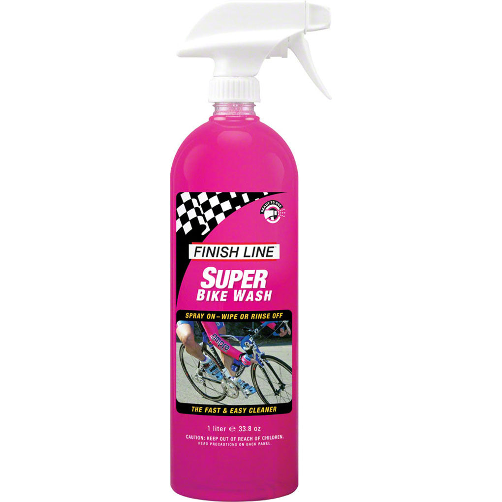 Finish Line Super Bike Wash Cleaner - 34 oz Rust Inhibitor Spray for Bicycles, Motorcycles & Dirt Bikes | Hand Spray Bottle for Easy Cleaning | Perfect for Road, Mountain & BMX Bikes