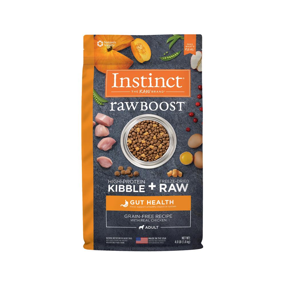Premium Grain-Free Adult Dog Food with Raw Chicken - Supports Gut Health & Digestion - Ideal for Active Dogs & Sensitive Stomachs
