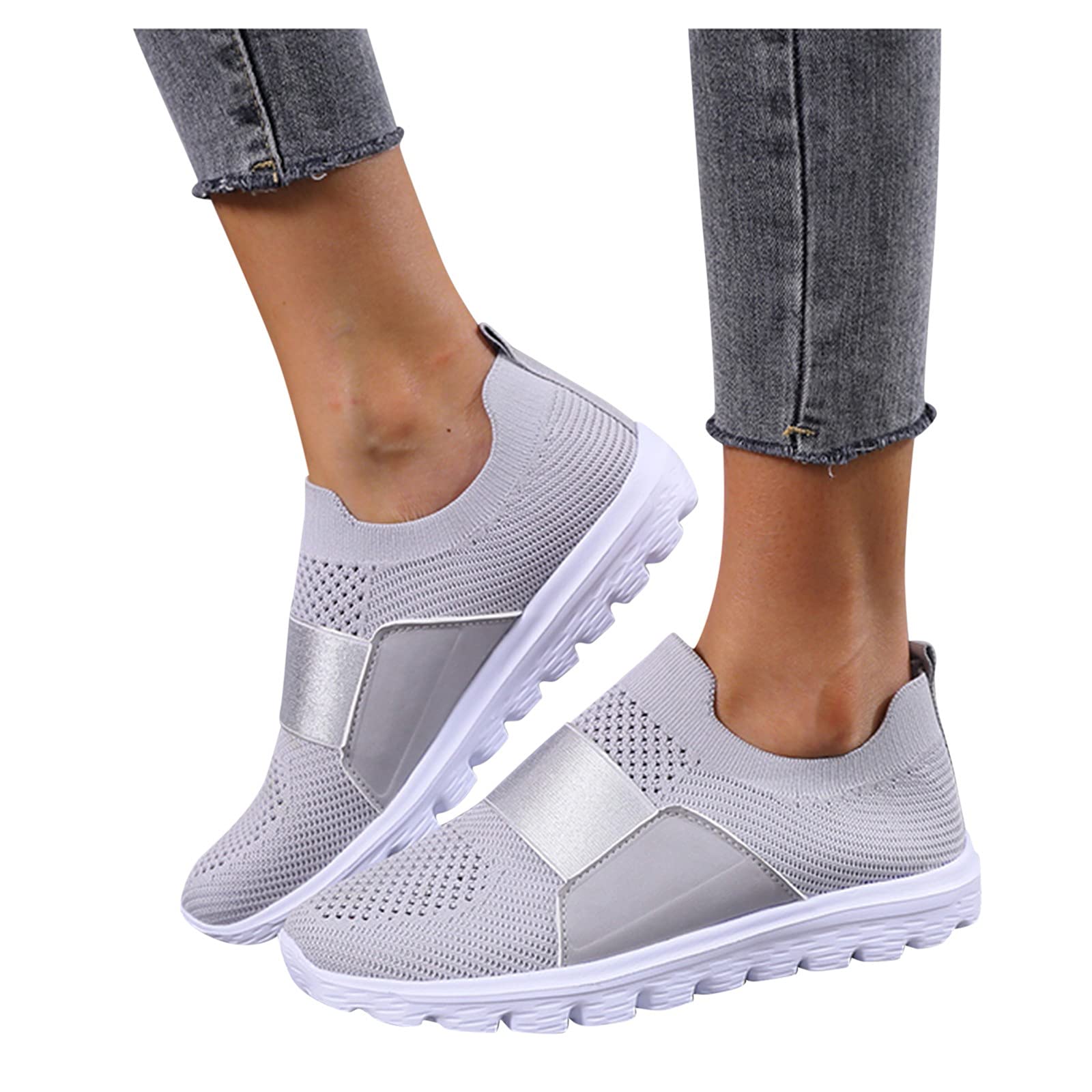Women's Lightweight Slip-On Sneakers - AODONG Comfortable Walking Shoes for Women | Fashion Casual Shoes for Walking, Travel & Everyday Wear