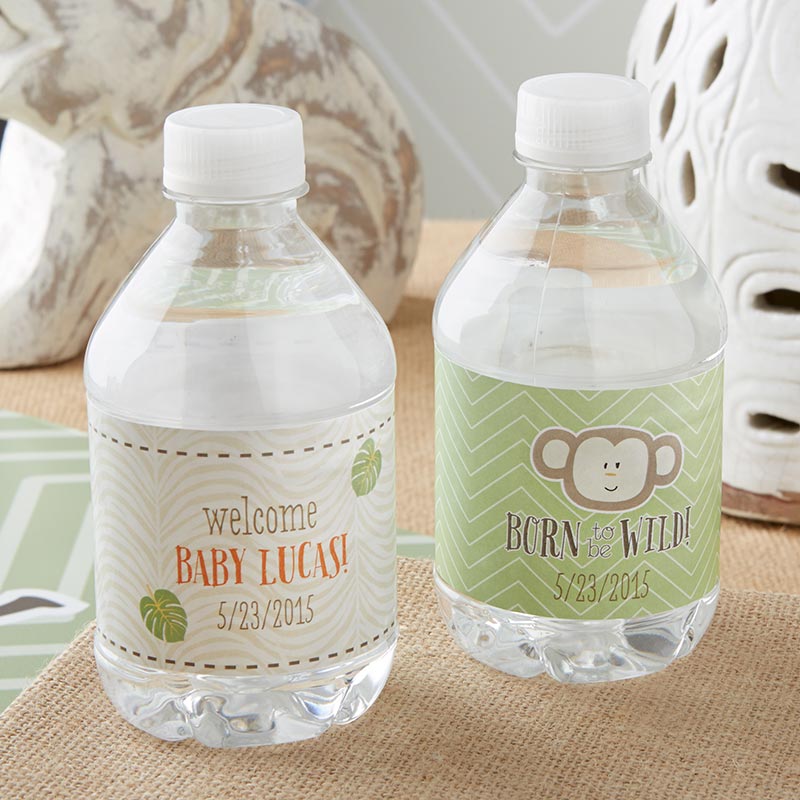 Custom Water Bottle Labels - Born to Be Wild | Personalized Name Stickers for Kids & Adults | Perfect for Parties, School, Gym & Outdoor Adventures